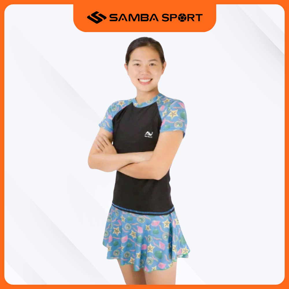 Bộ váy bơi Ánh Viên tay ngắn AV12