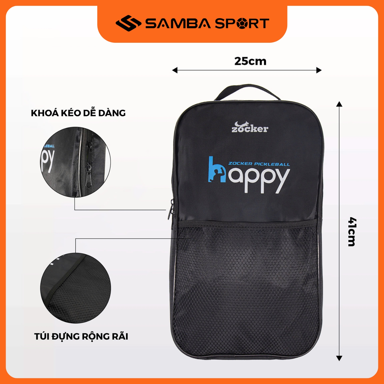 Túi đựng vợt Pickleball Zocker