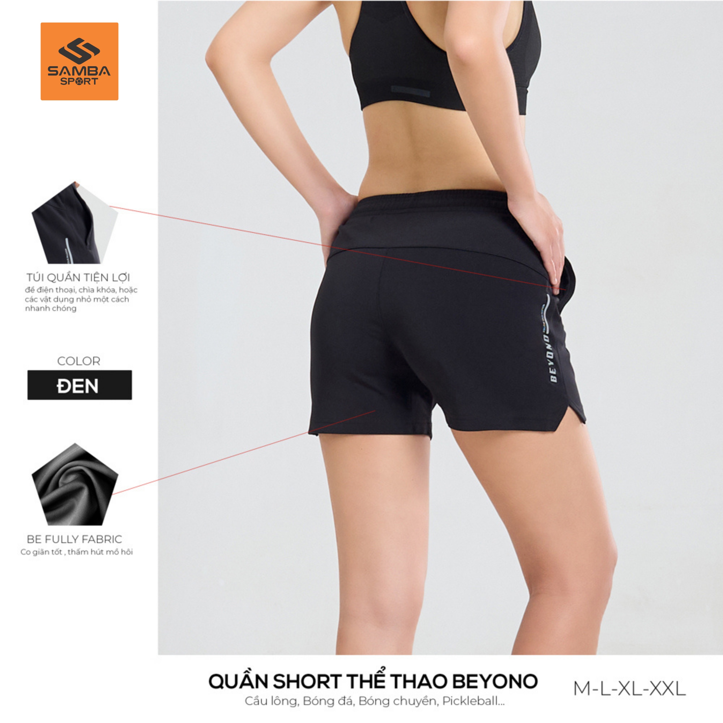 Quần thể thao Nữ Beyono QCL03
