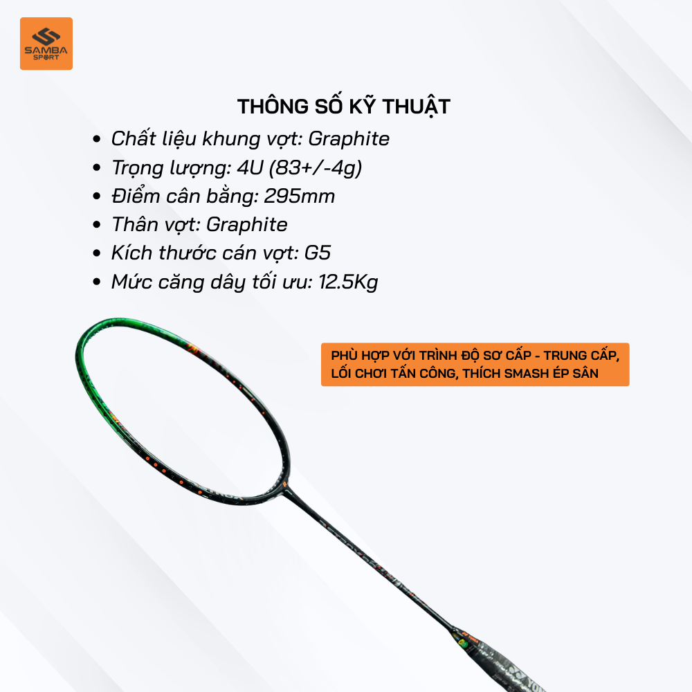 Vợt cầu lông Yonex Astrox 99 Play 2025 - Black/Green