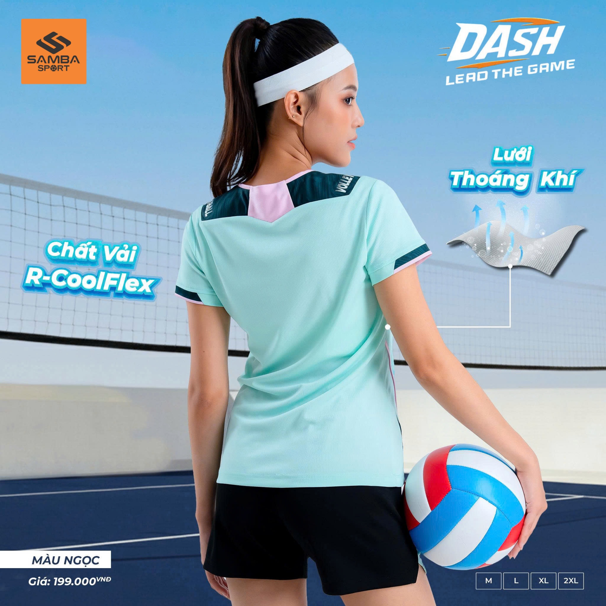 Quần Áo Bóng Chuyền Nữ Riki Standard Dash