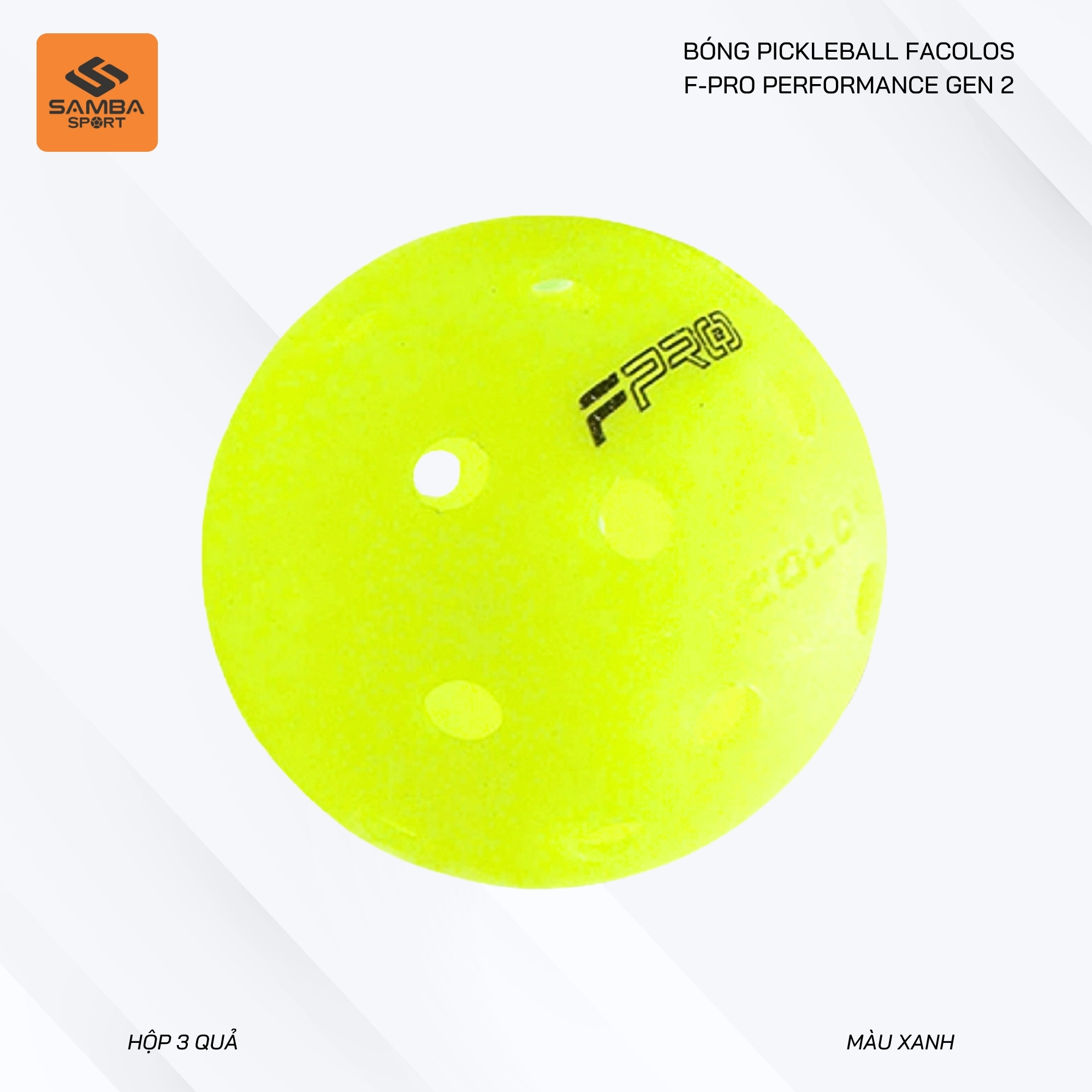 Bóng Pickleball Facolos F-Pro Performance Gen2 Xanh