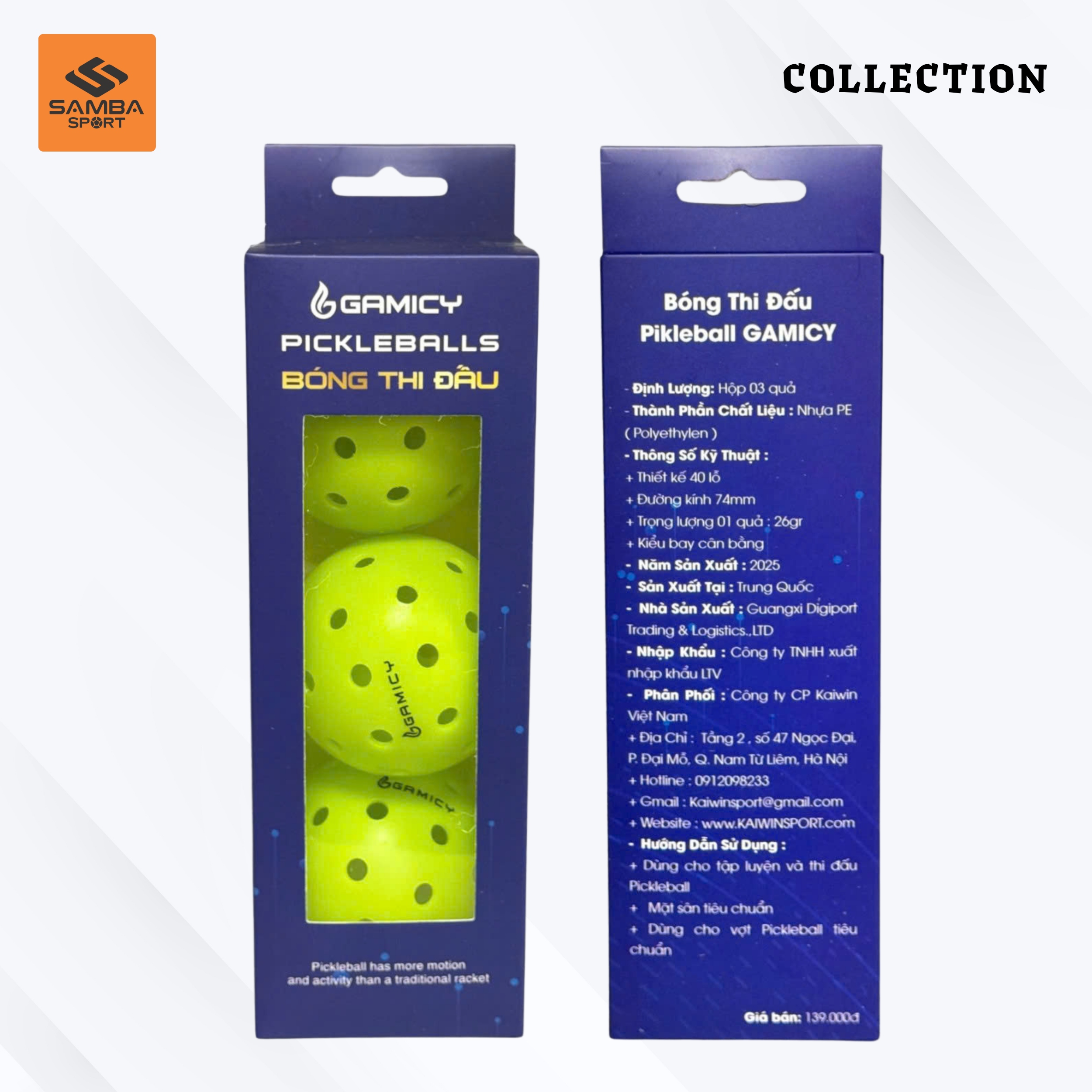 Bóng Pickleball thi đấu Gamicy KW40L