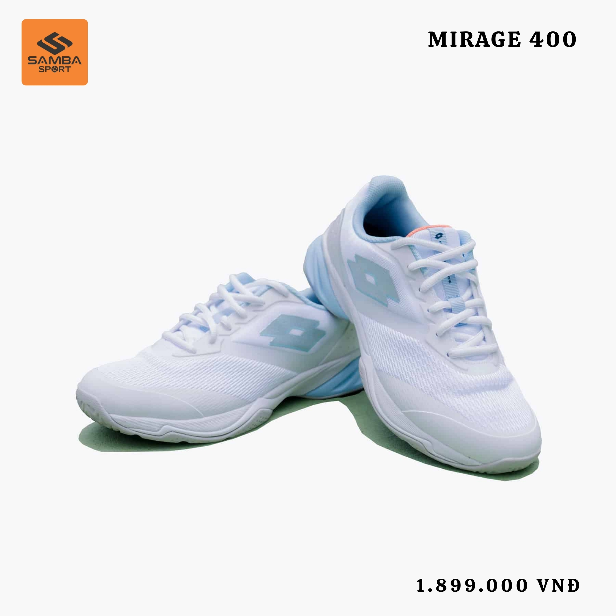 Giày Tennis - Pickleball Lotto Mirage 400 ALR W BOC