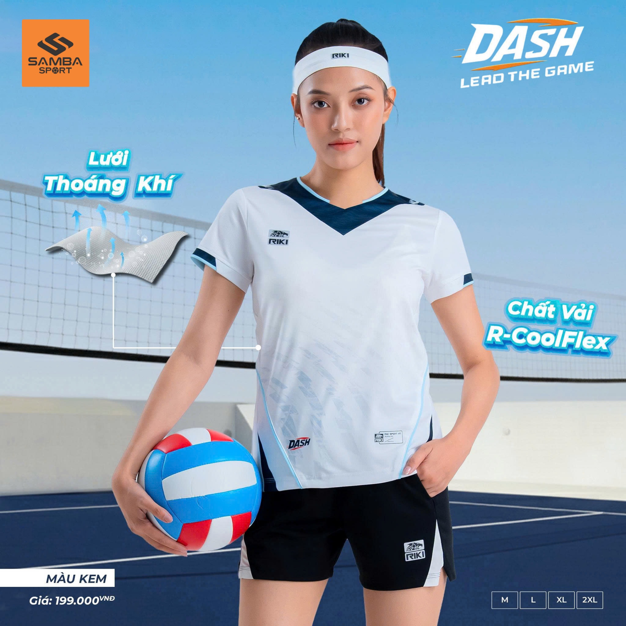 Quần Áo Bóng Chuyền Nữ Riki Standard Dash