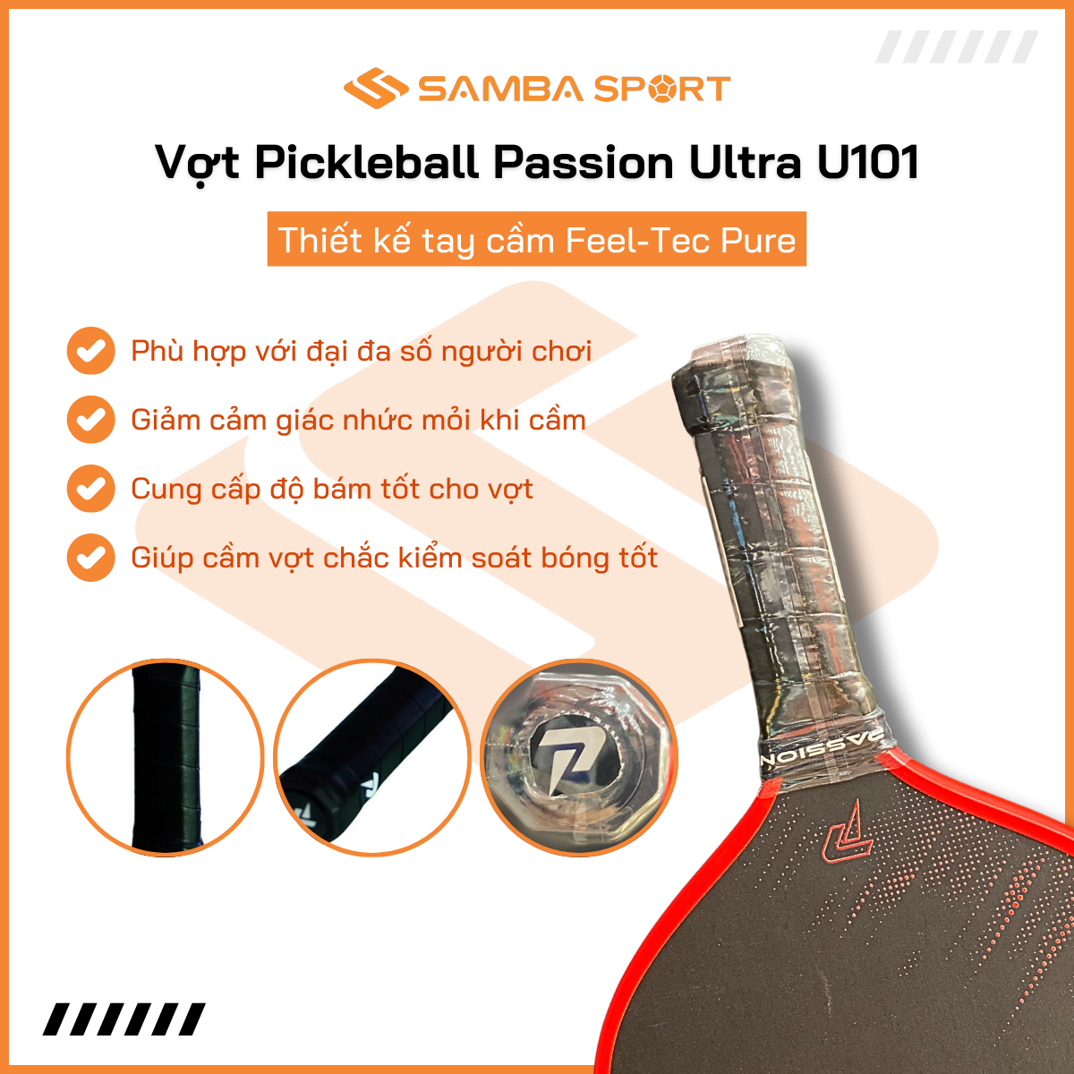Vợt Pickleball Passion Ultra U101