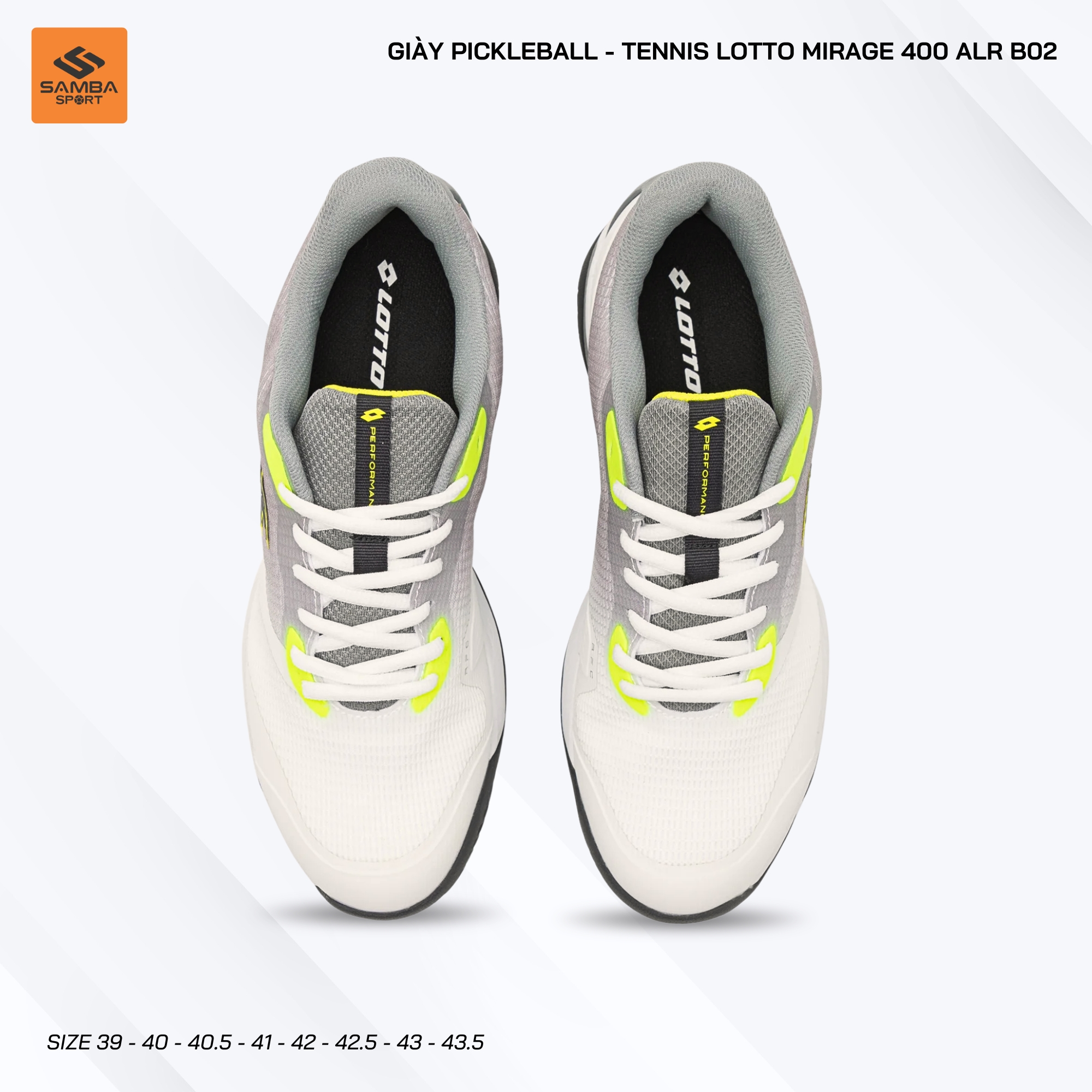 Giày Tennis - Pickleball Lotto Mirage 400 ALR BO2