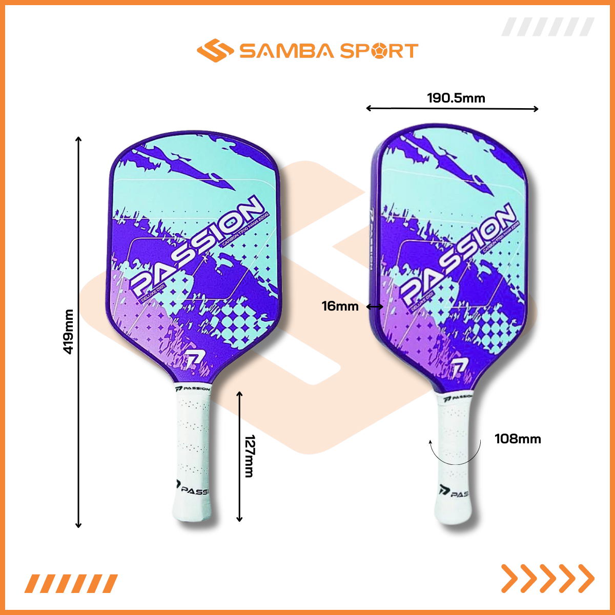 Vợt Pickleball Passion Deluxe D101