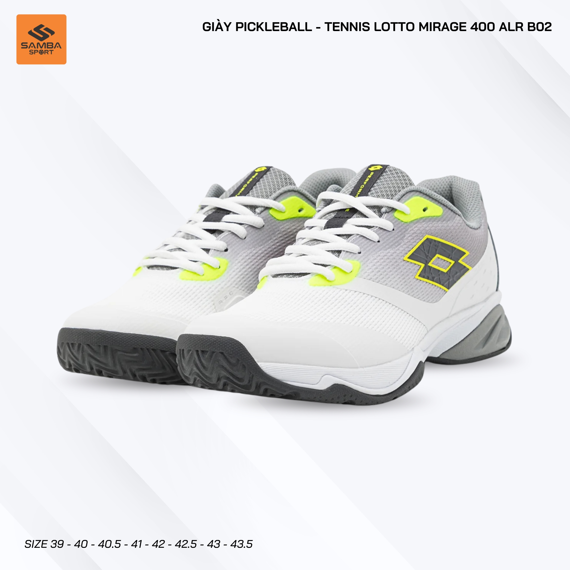 Giày Tennis - Pickleball Lotto Mirage 400 ALR BO2