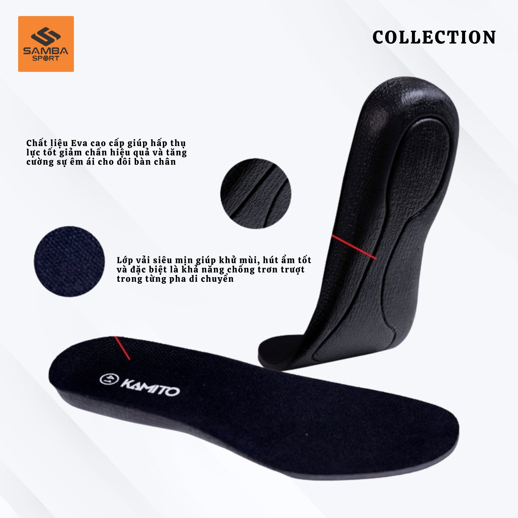 Lót giày cầu lông Kamito KMLB220140
