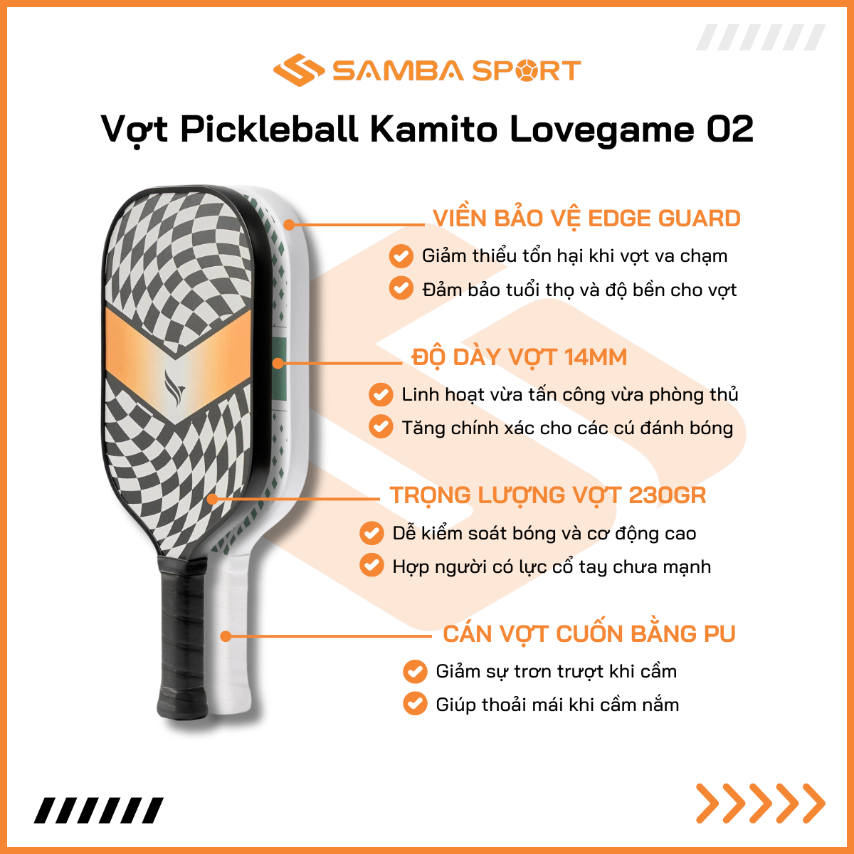 Vợt Pickleball Kamito Lovegame 02