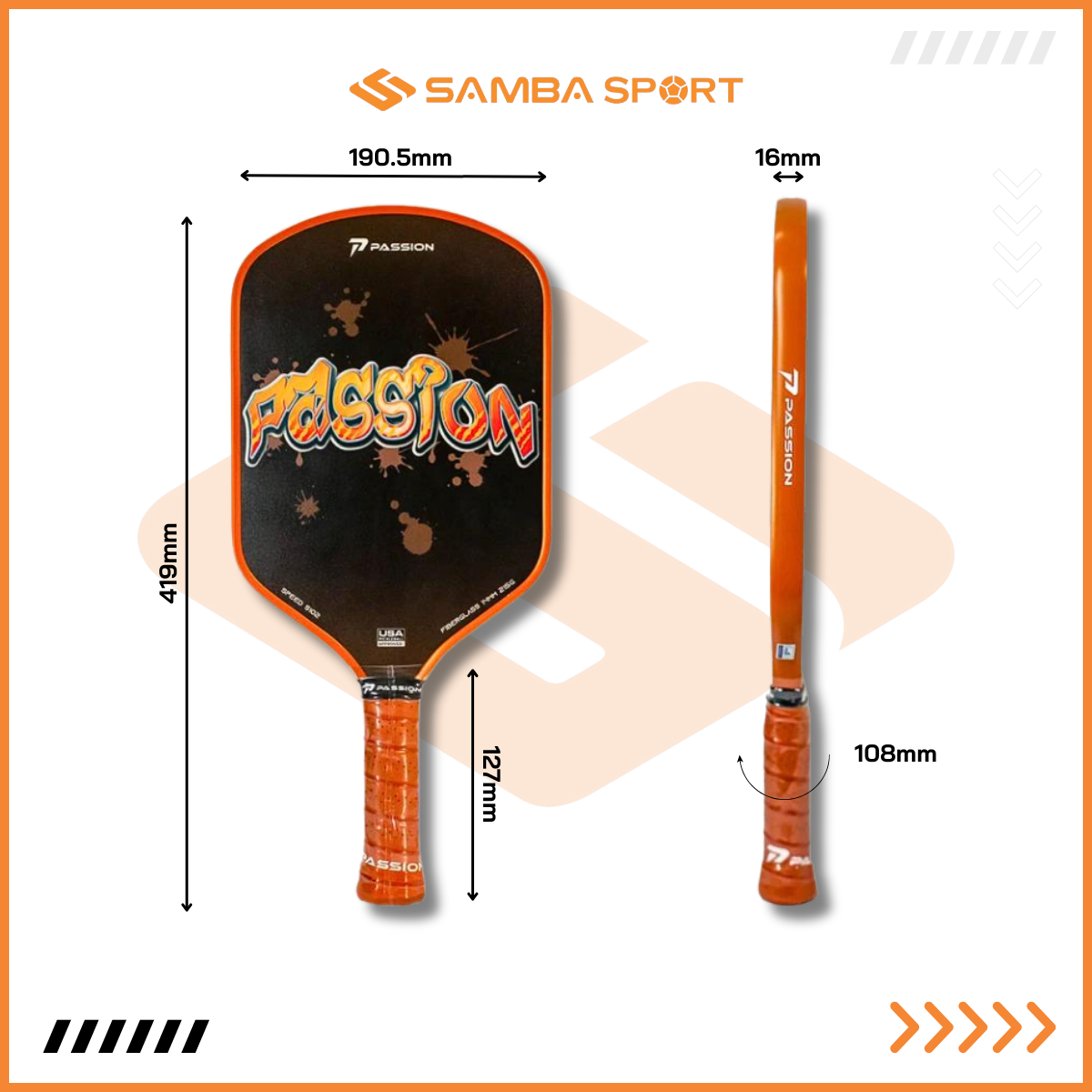Vợt Pickleball Passion Speed S102