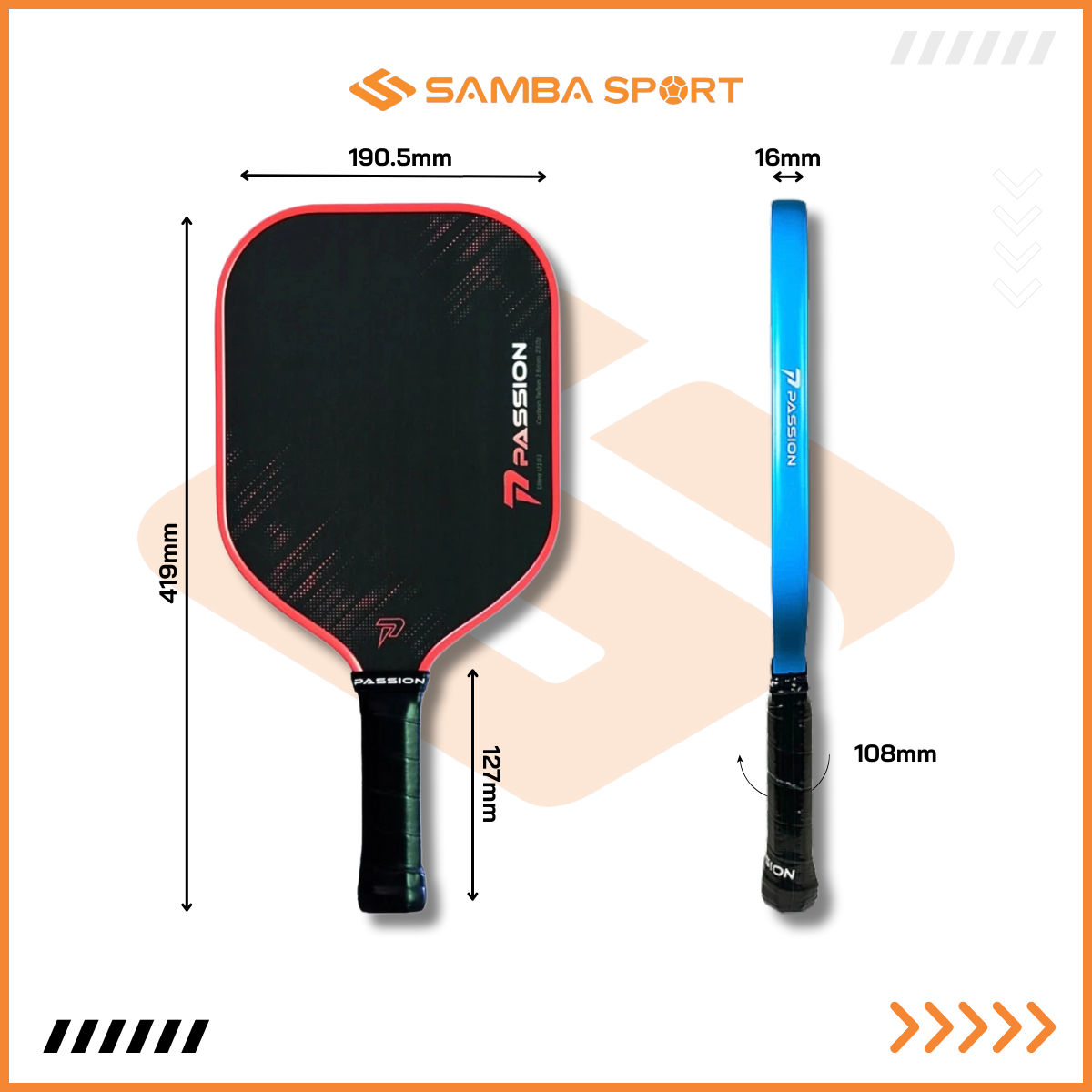 Vợt Pickleball Passion Ultra U101
