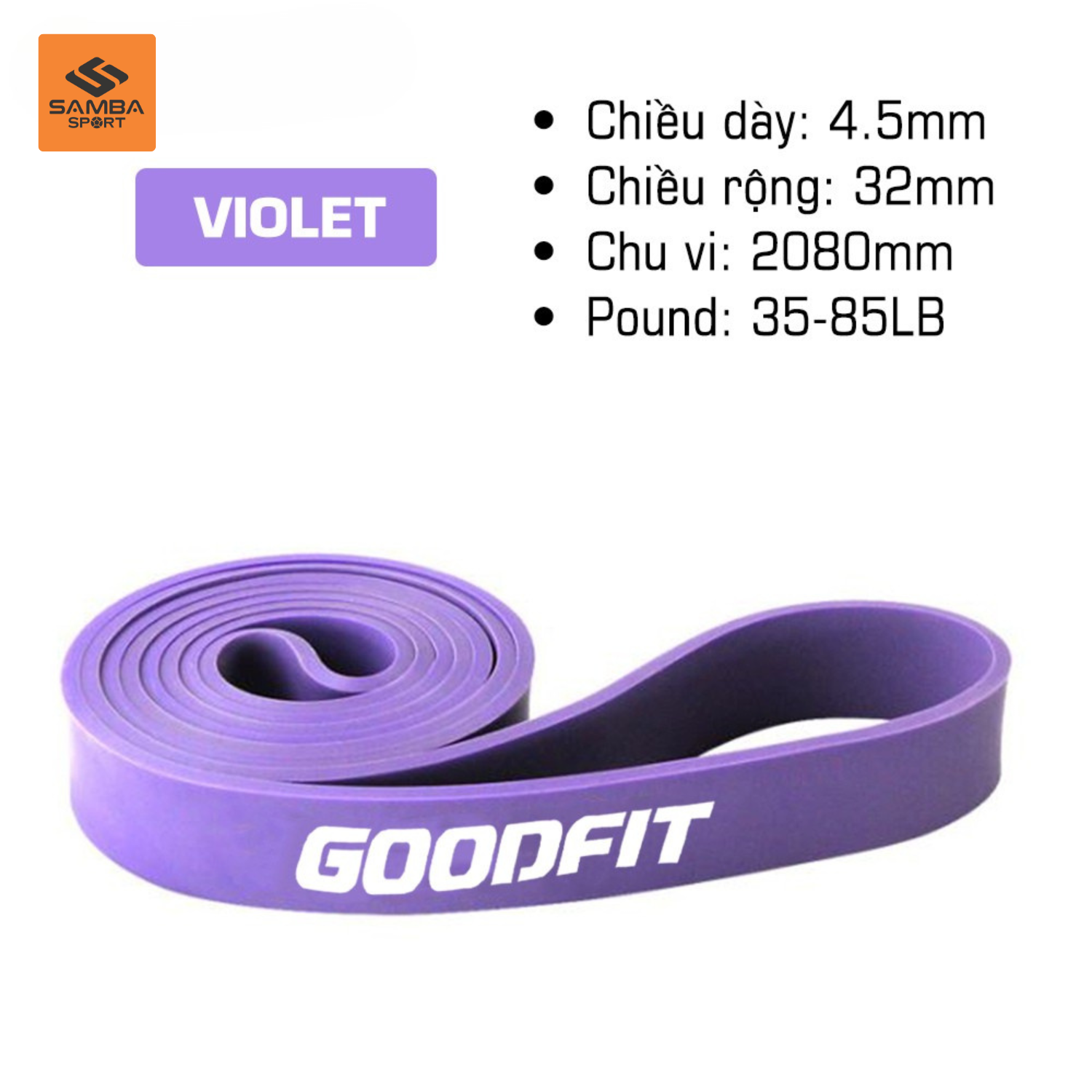 Dây tập gym, tập mông mini band GoodFit GF913MB