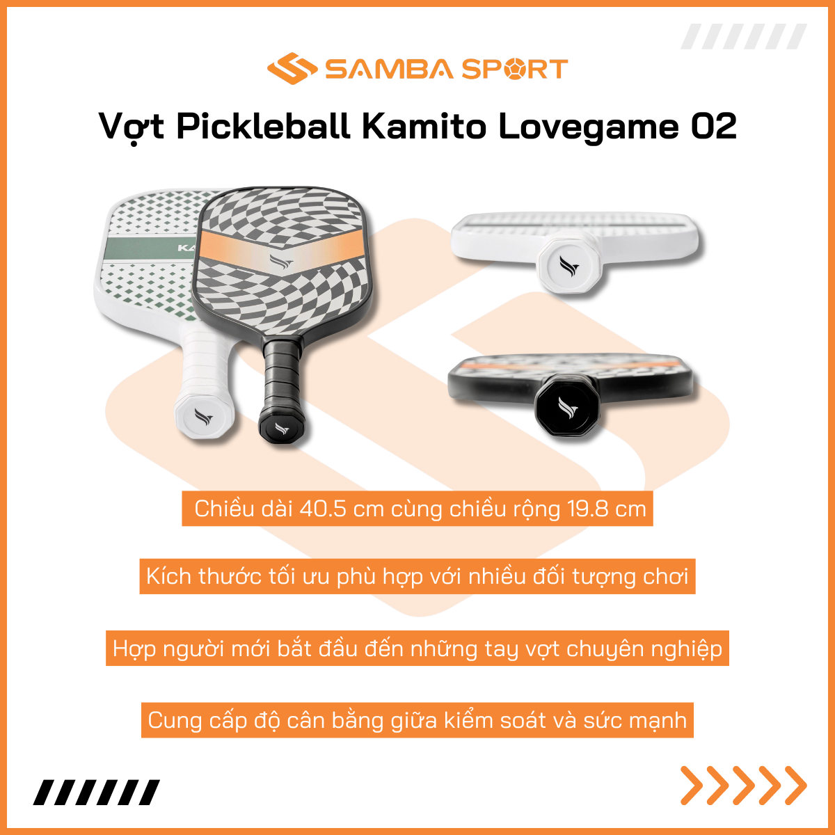 Vợt Pickleball Kamito Lovegame 02