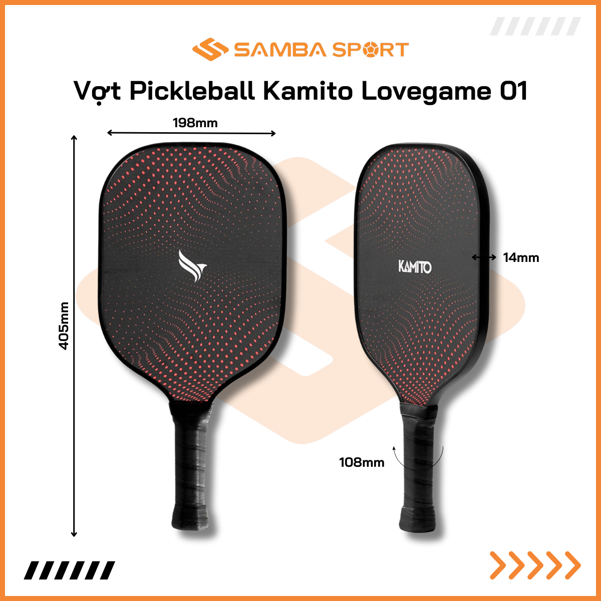 Vợt Pickleball Kamito Lovegame 01