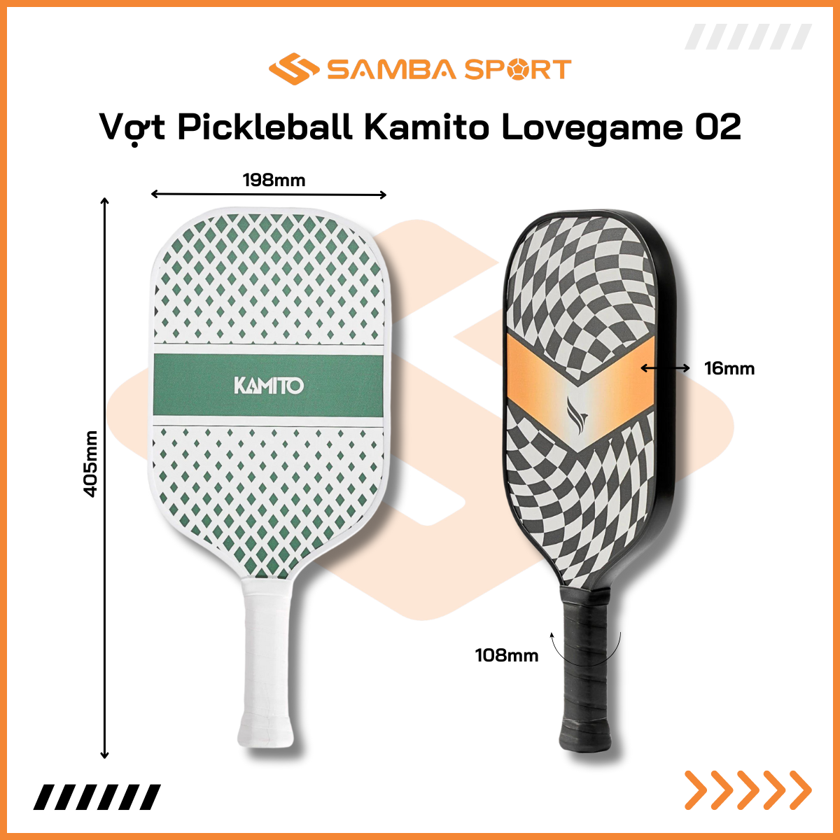 Vợt Pickleball Kamito Lovegame 02