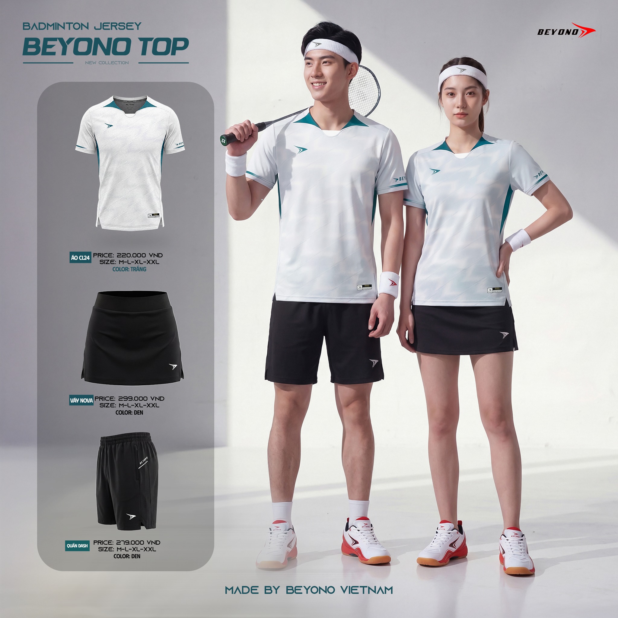 Áo thể thao cầu lông Nam Beyono Top CL20