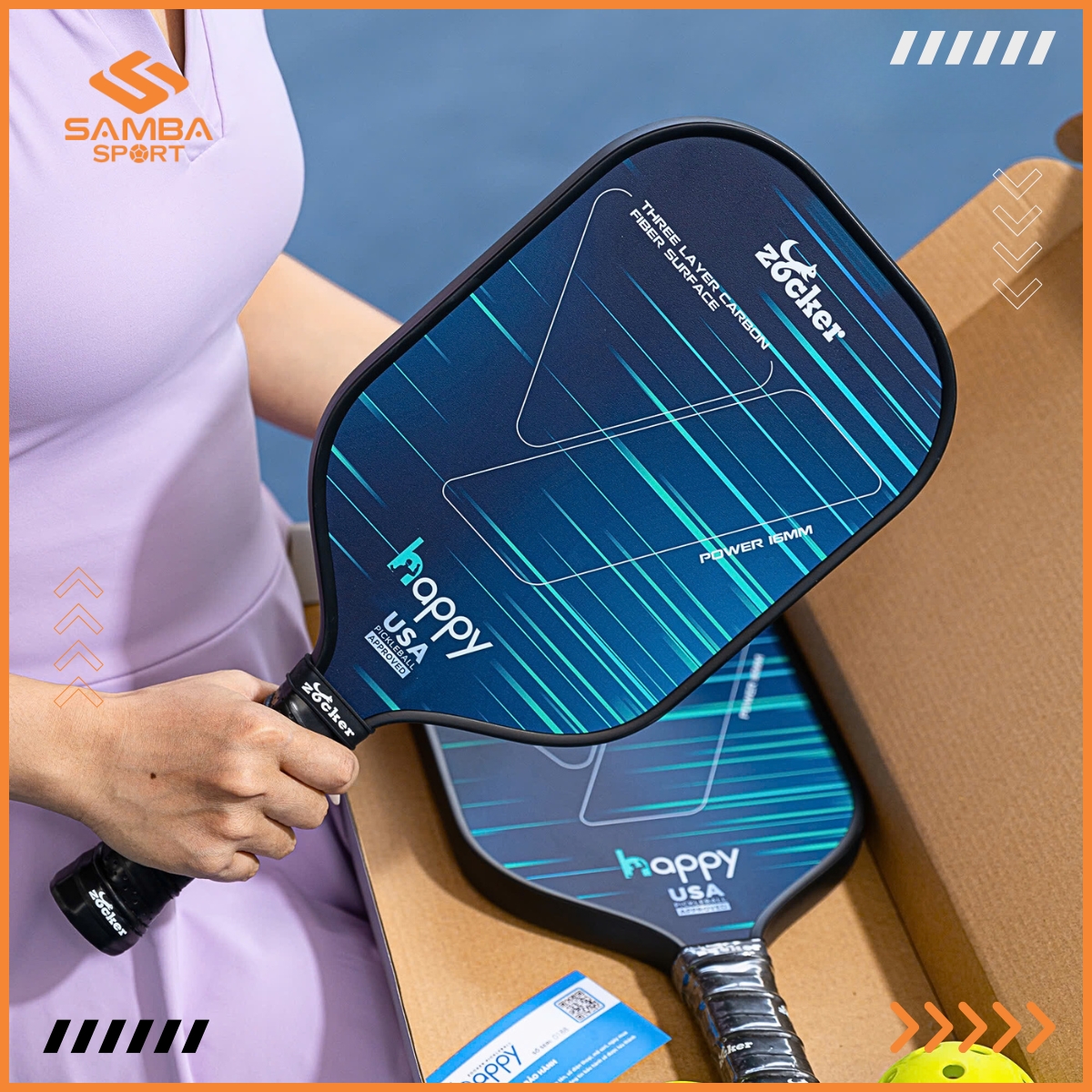 Vợt Pickleball Zocker Happy Standard HP01