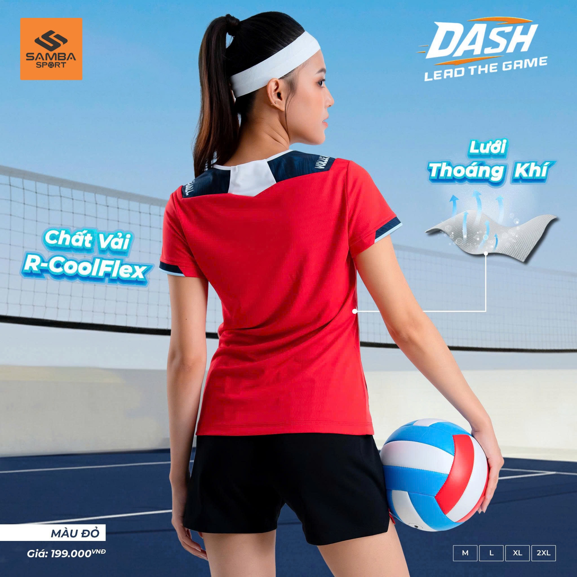 Quần Áo Bóng Chuyền Nữ Riki Standard Dash