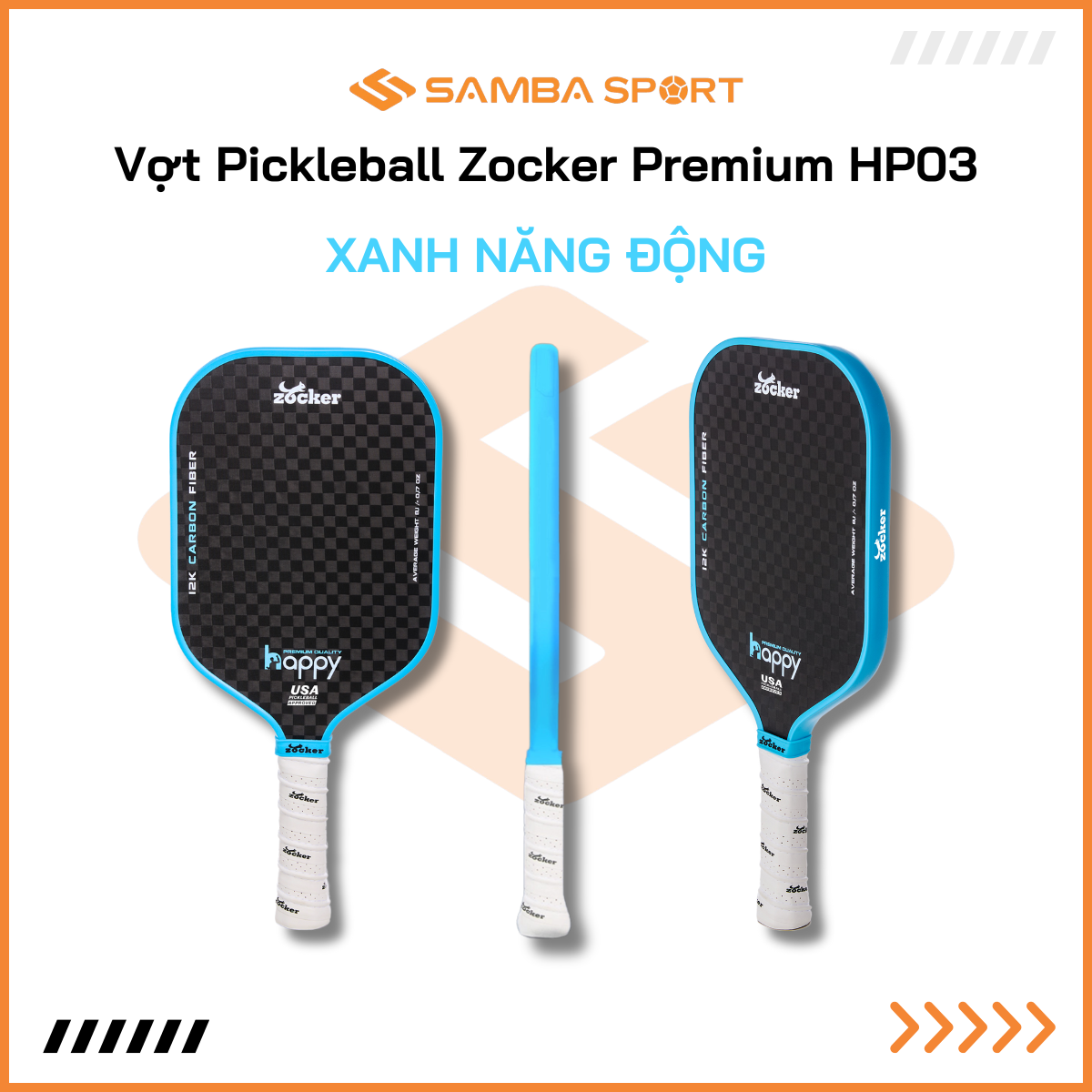 Vợt Pickleball Zocker Happy Premium Quality HP03