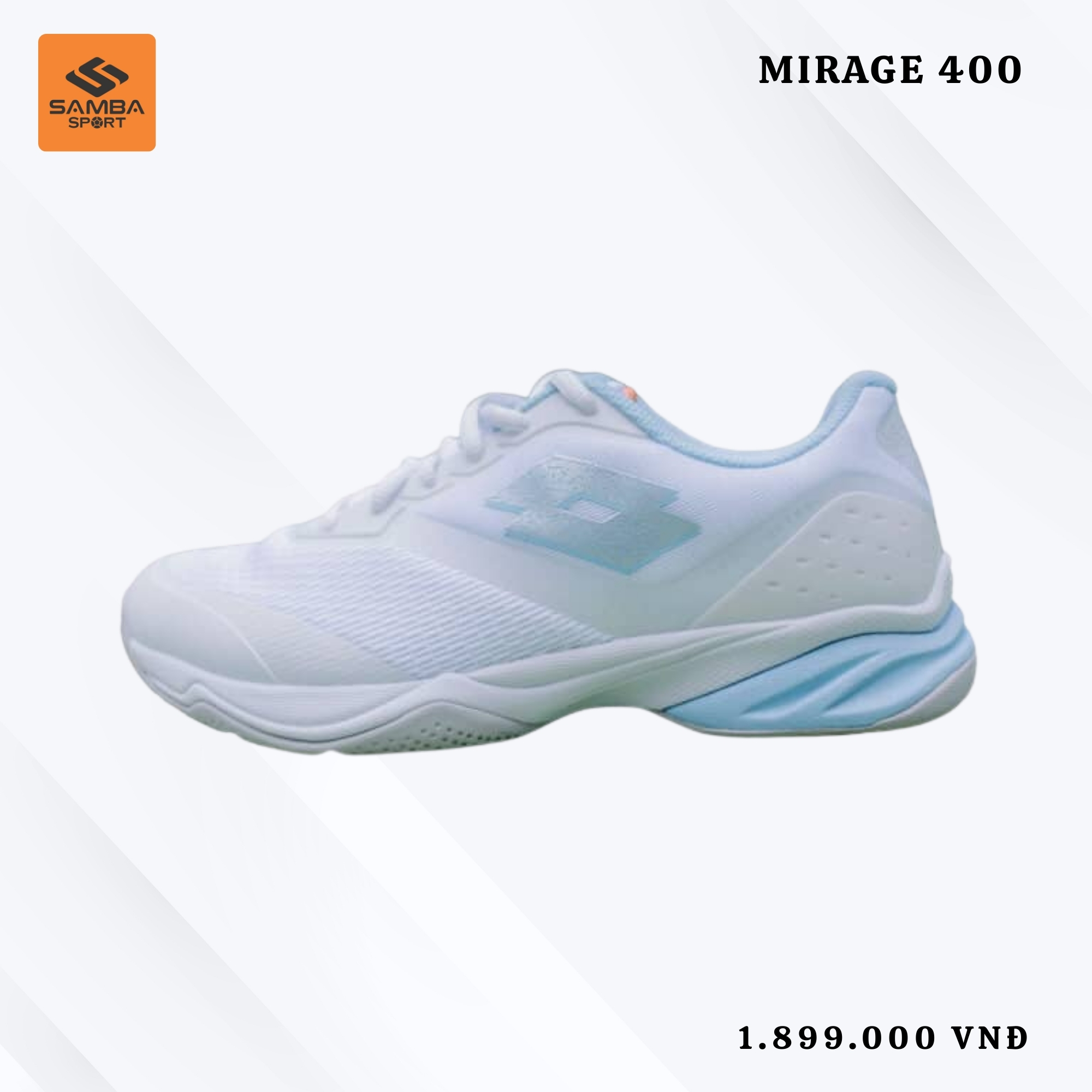 Giày Tennis - Pickleball Lotto Mirage 400 ALR W BOC