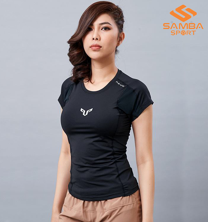 Áo nữ Pavo phối lưới AT1