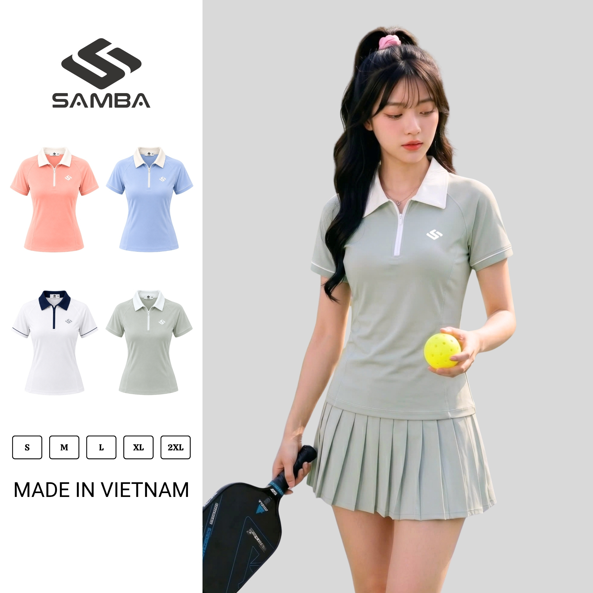 Áo polo thể thao nữ Samba Verona