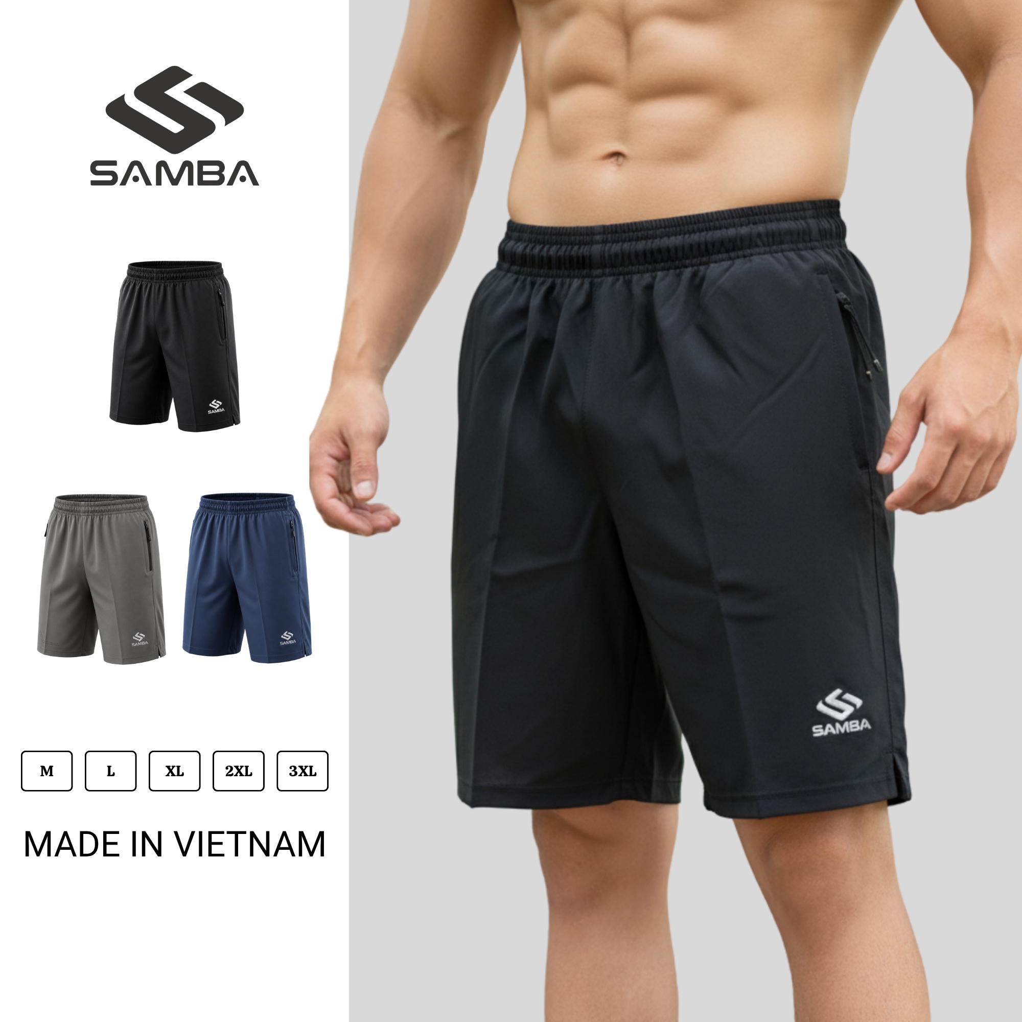 Quần Short Thể Thao Nam Samba Q024