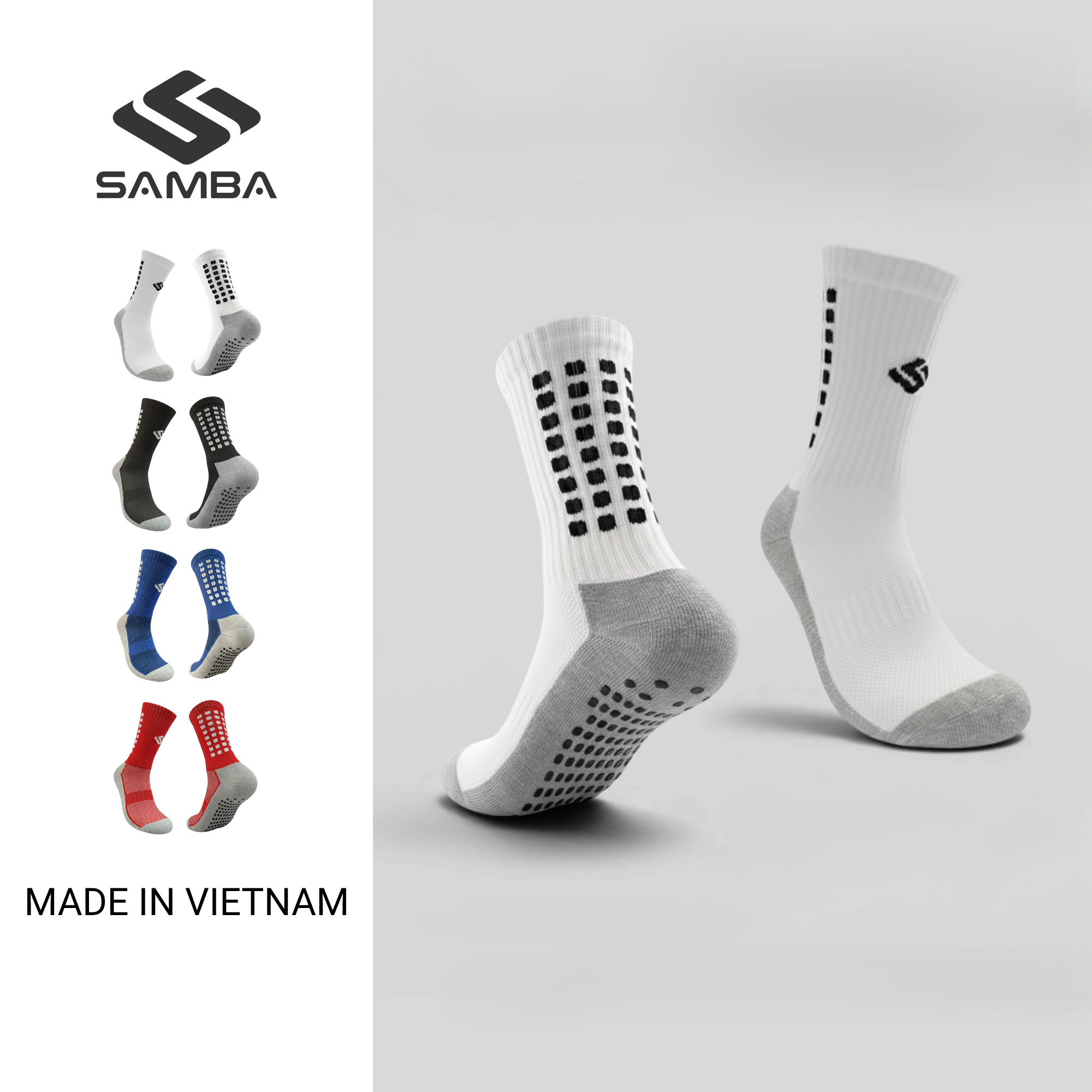 Vớ chống trượt lửng Samba V029