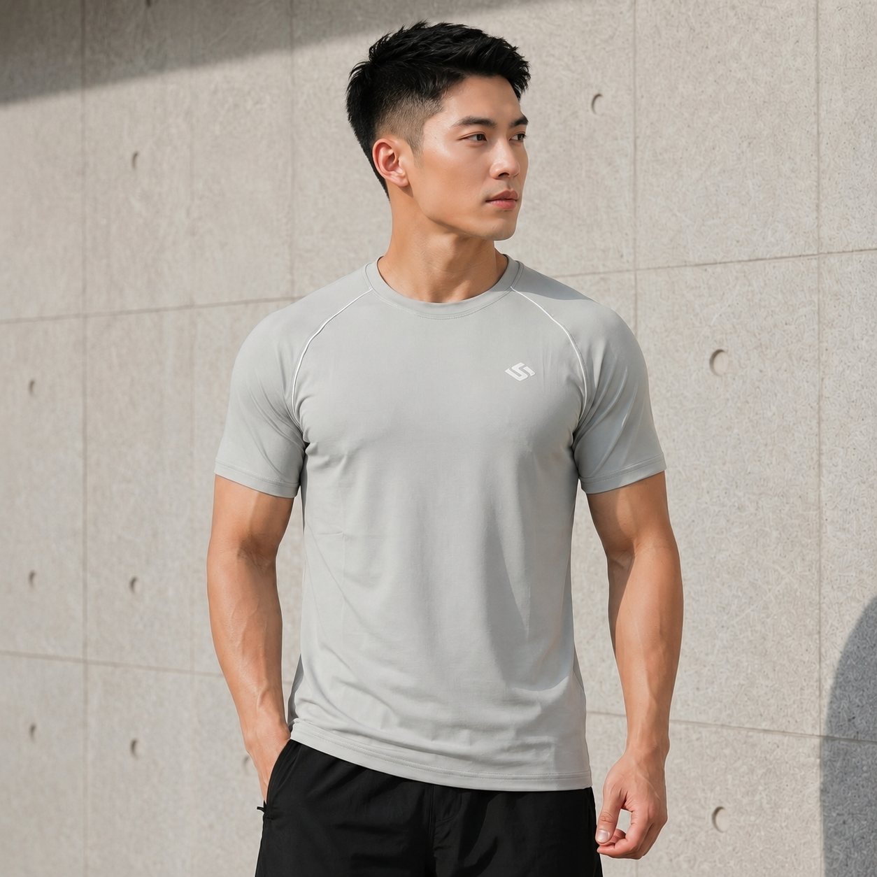 Áo cổ tròn nam Samba Motion