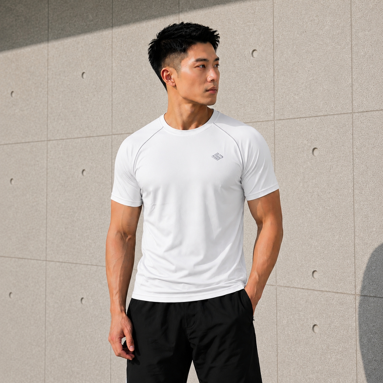 Áo cổ tròn nam Samba Motion