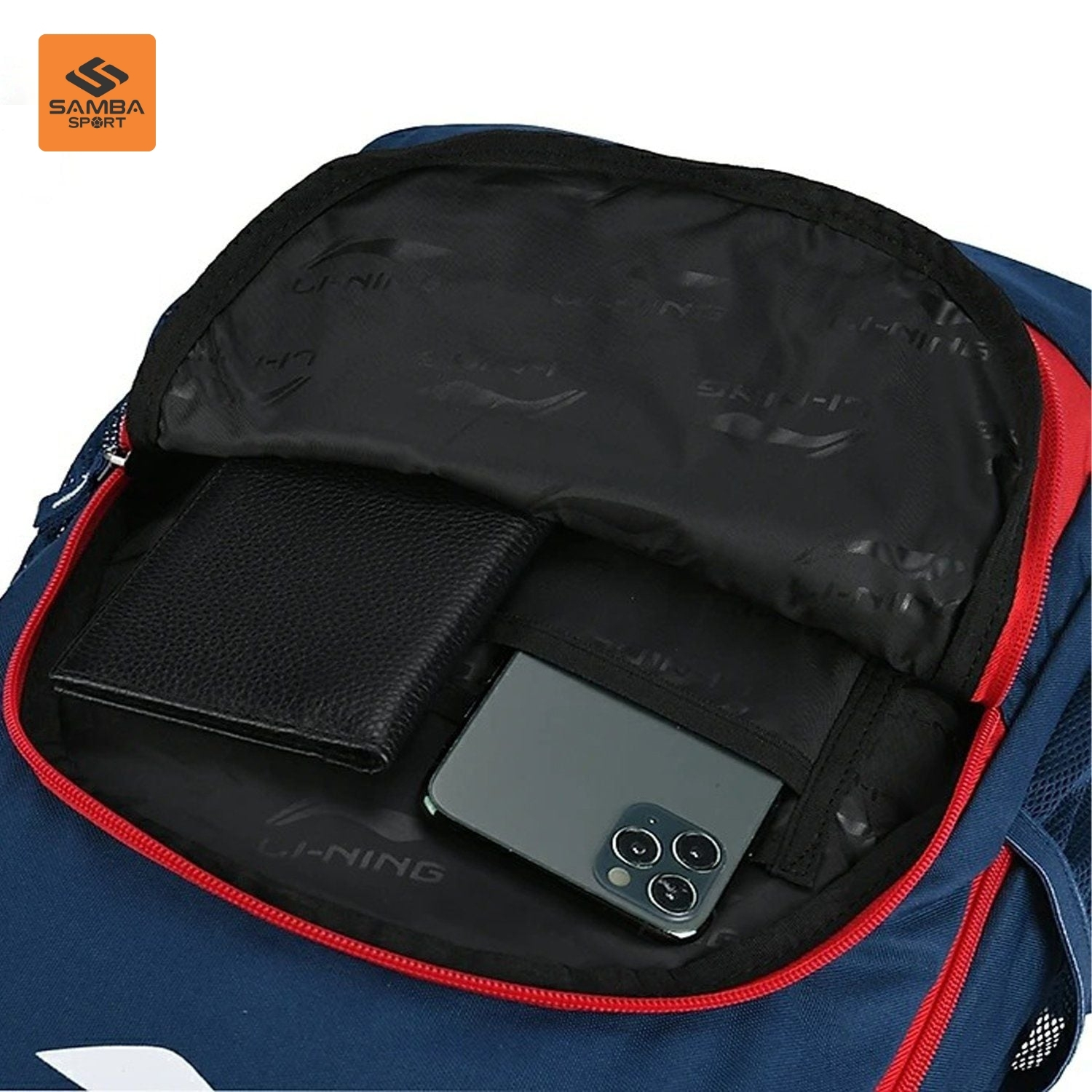Balo cầu lông Lining ABSS275-5 Xanh Đen Đỏ