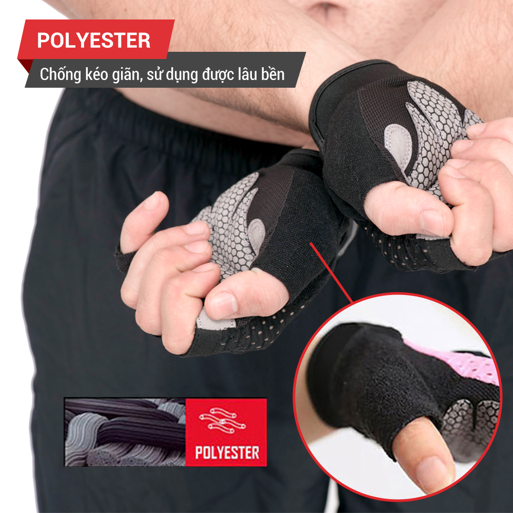 Găng tay tập gym Goodfit GF203G