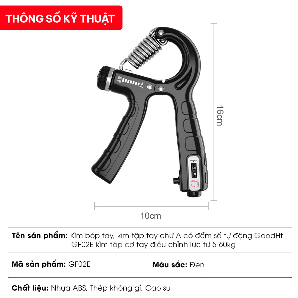 Kìm bóp tay đếm số Goodfit GF02E