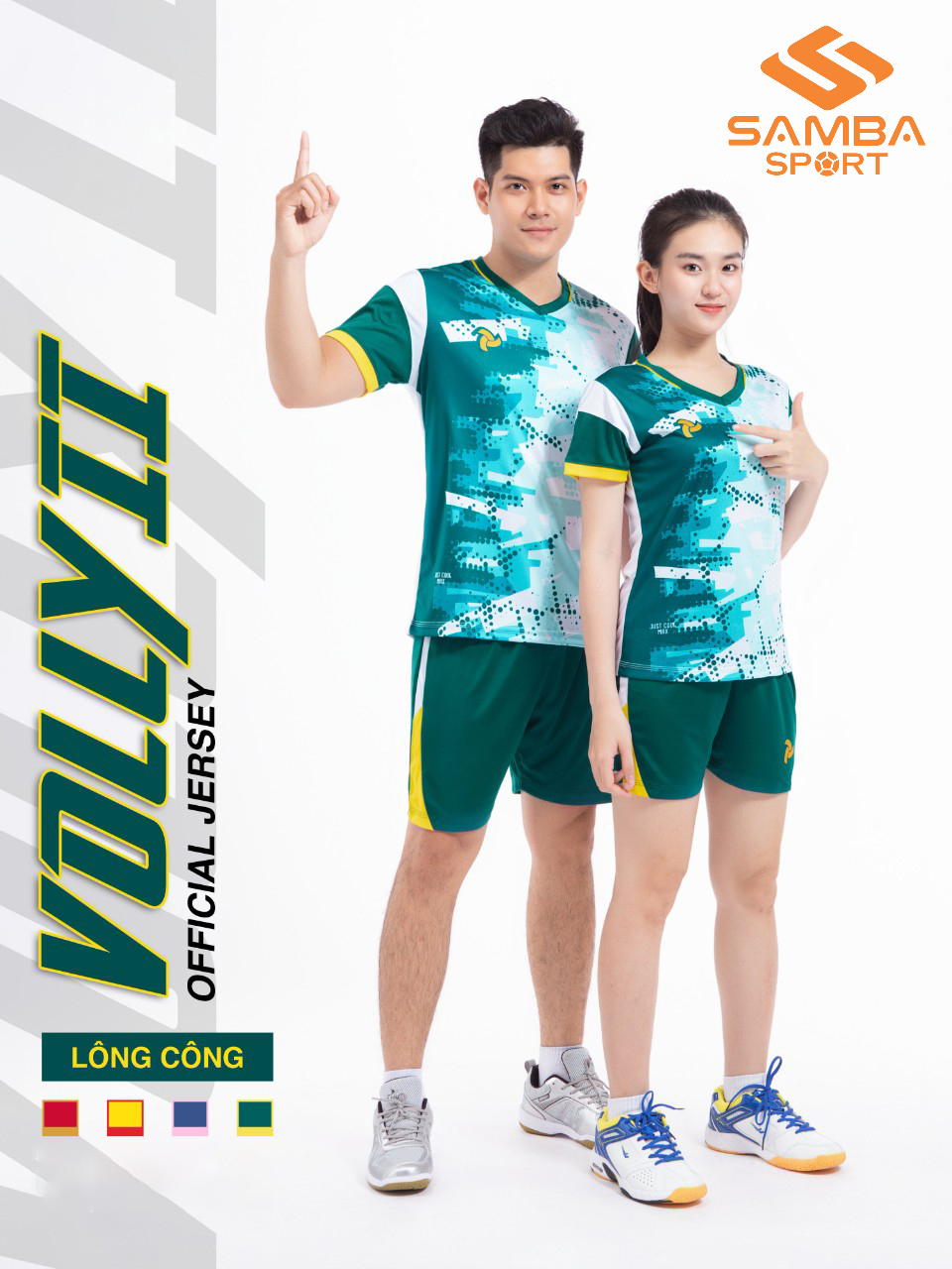 Quần áo bóng chuyền nam Justplay Volly 2