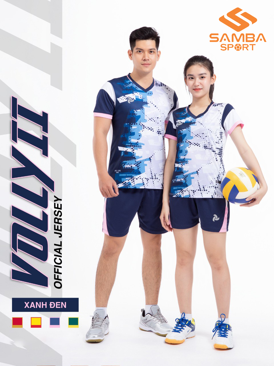 Quần áo bóng chuyền nam Justplay Volly 2