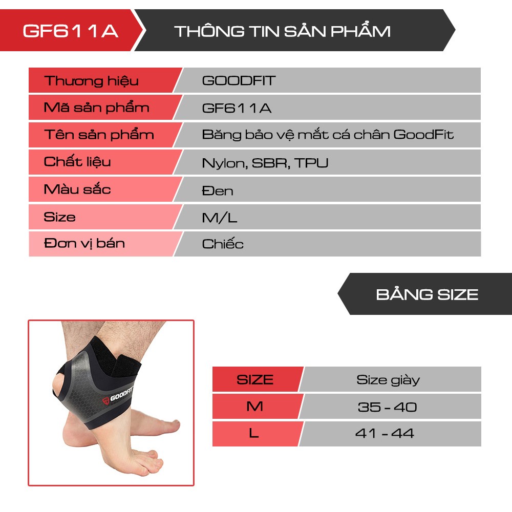 Băng cổ chân Goodfit GF611A