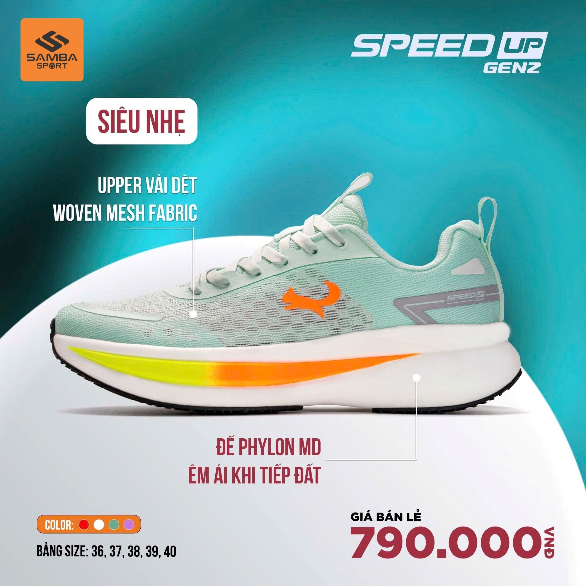 Giày Thể Thao Zocker Speed Up Gen 2