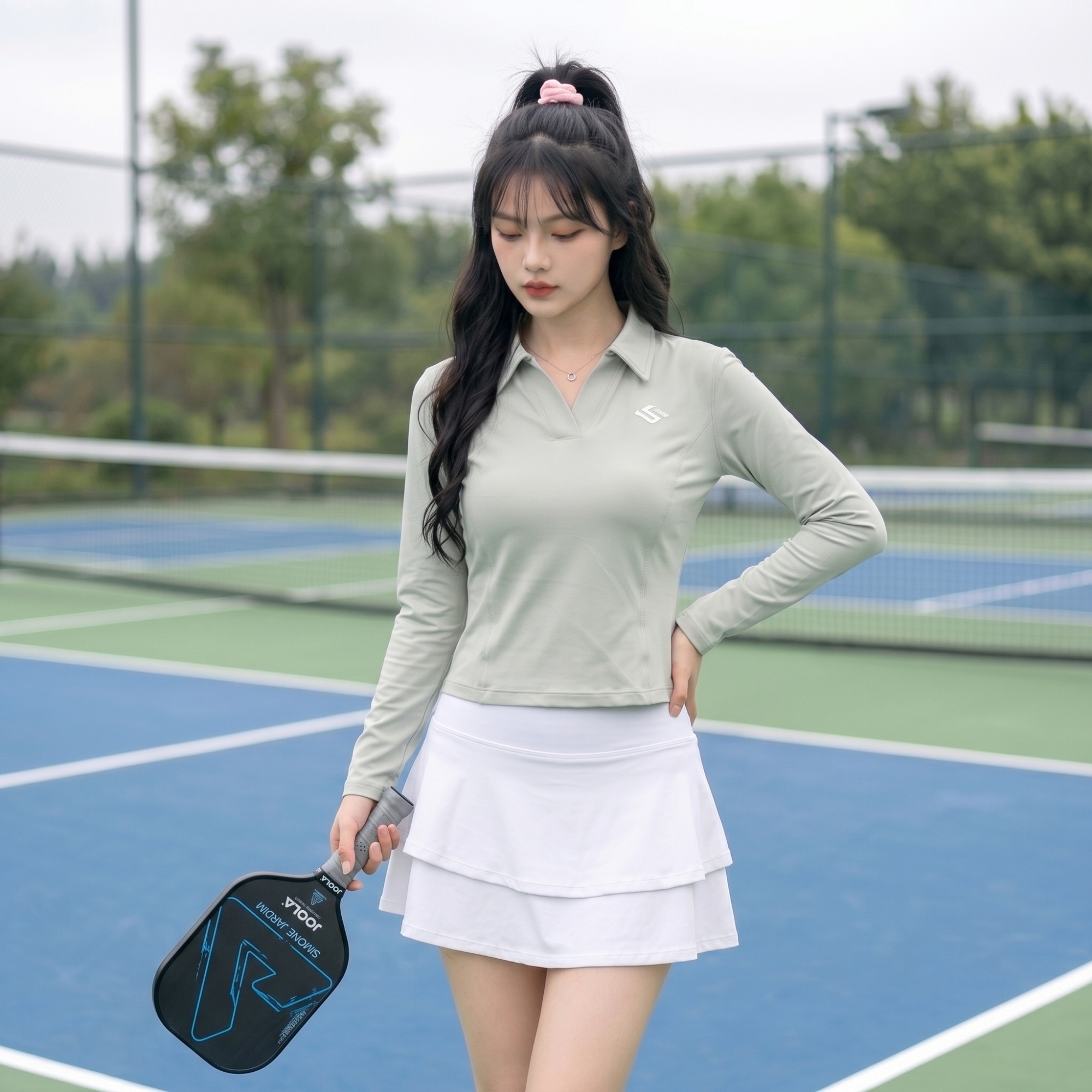 Áo polo nữ tay dài Samba Swift