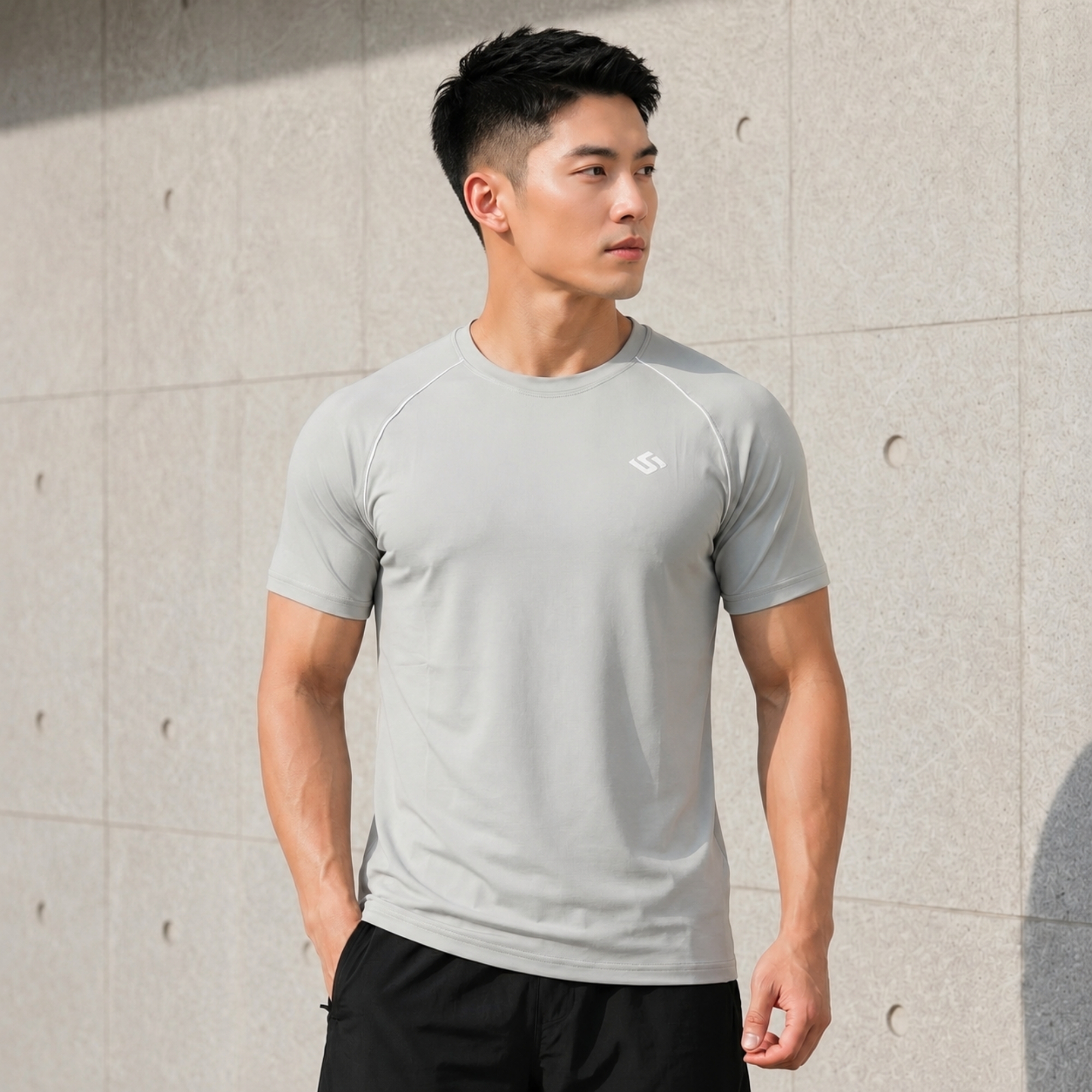 Áo cổ tròn nam Samba Motion