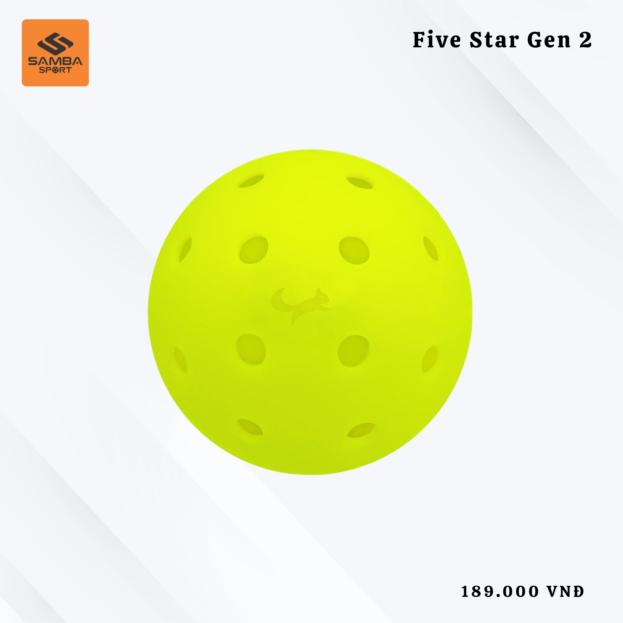 Combo 3 bóng thi đấu Pickleball Zocker Five Star Gen 2