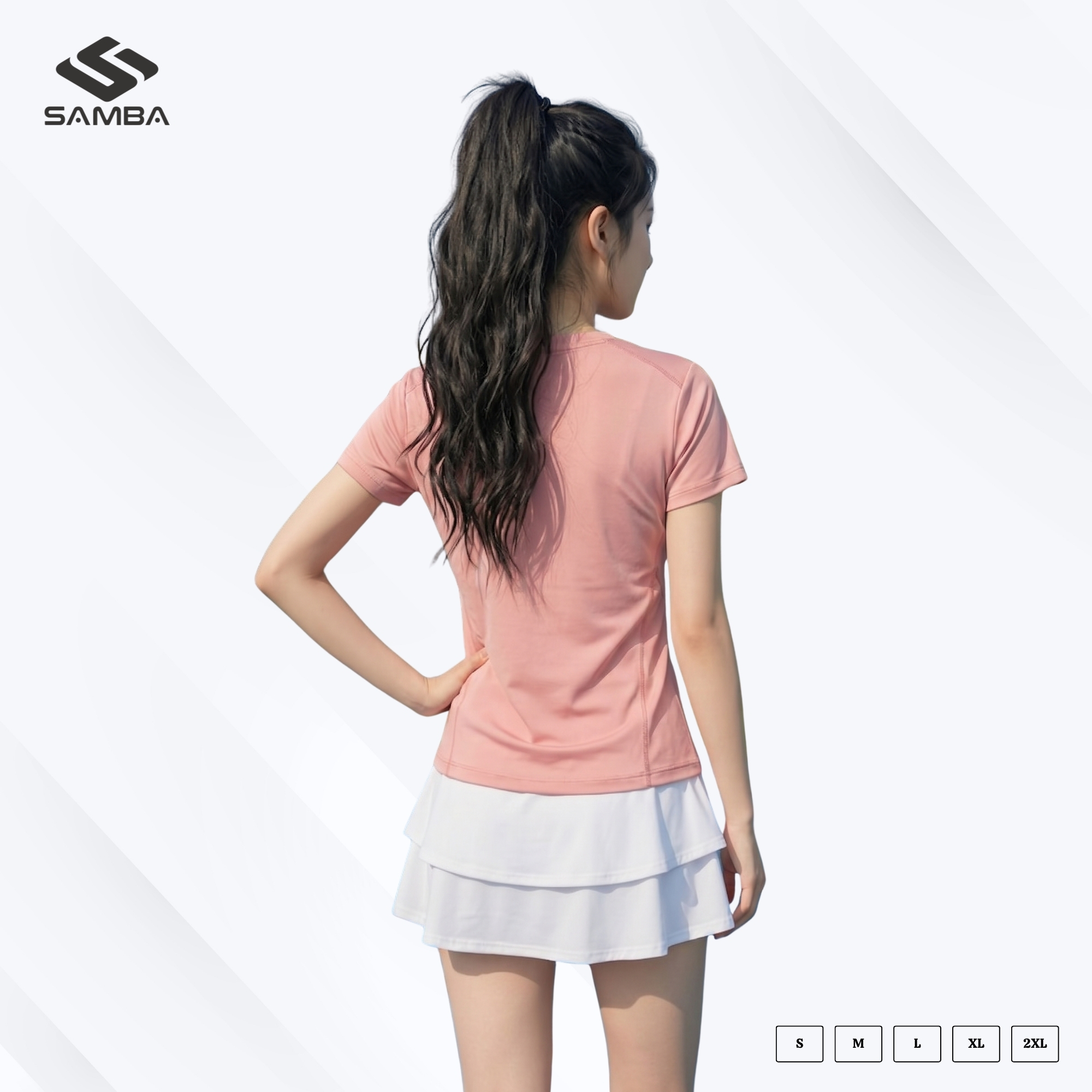 Áo thể thao nữ cổ tròn Samba Aura
