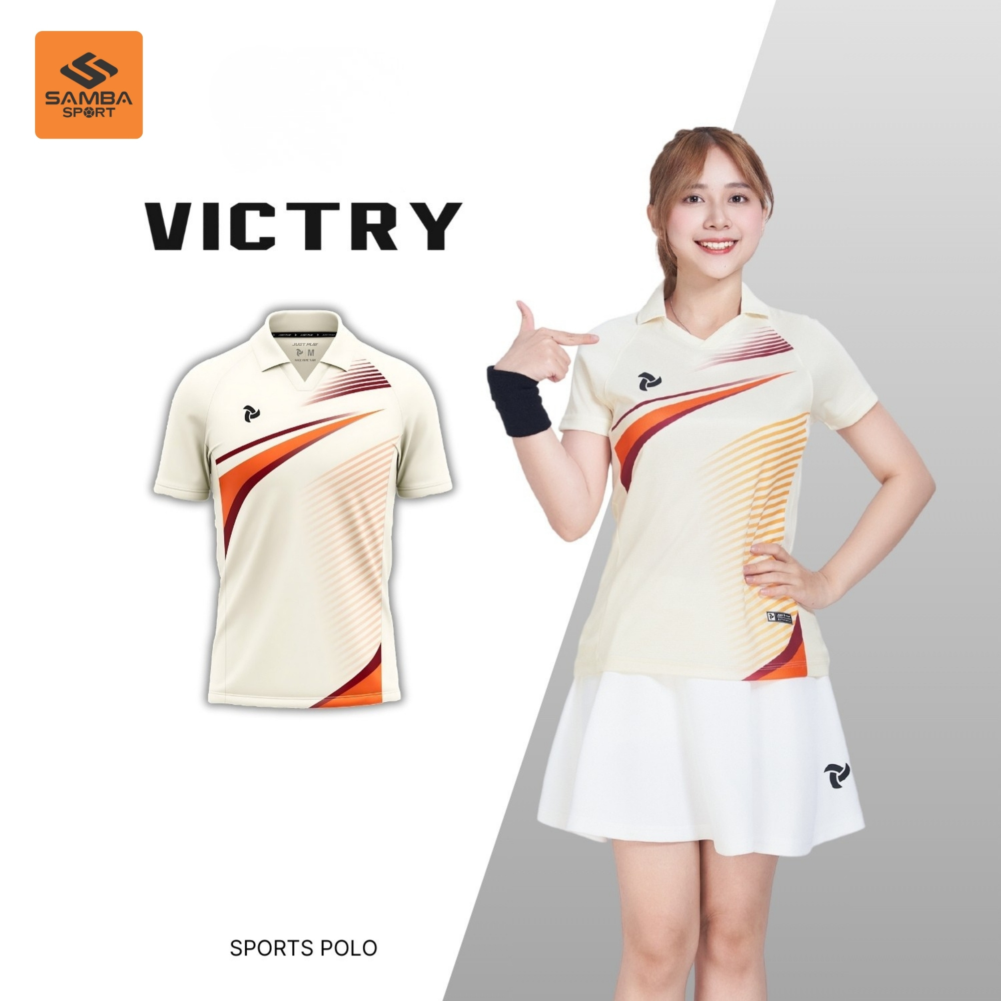 Áo Polo Thể Thao Nữ Just Play Victry