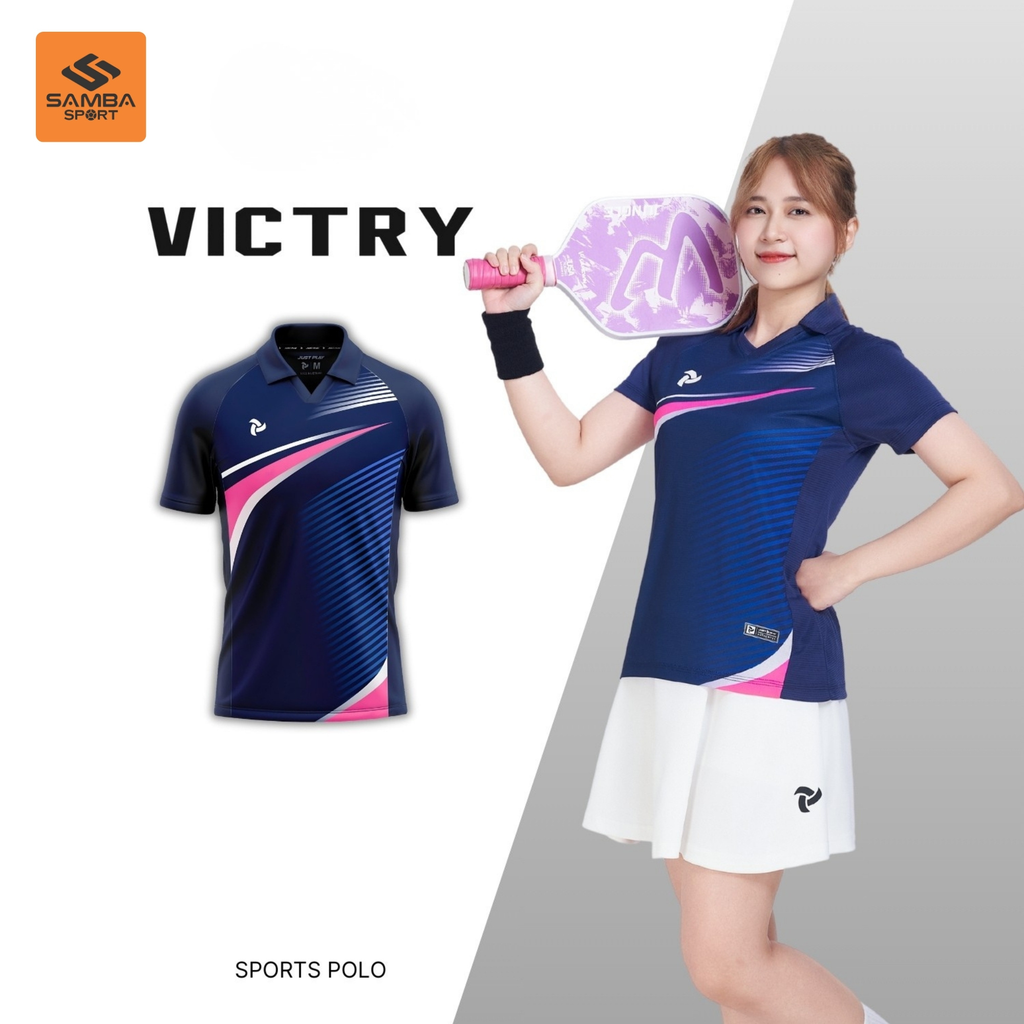 Áo Polo Thể Thao Nữ Justplay Victry