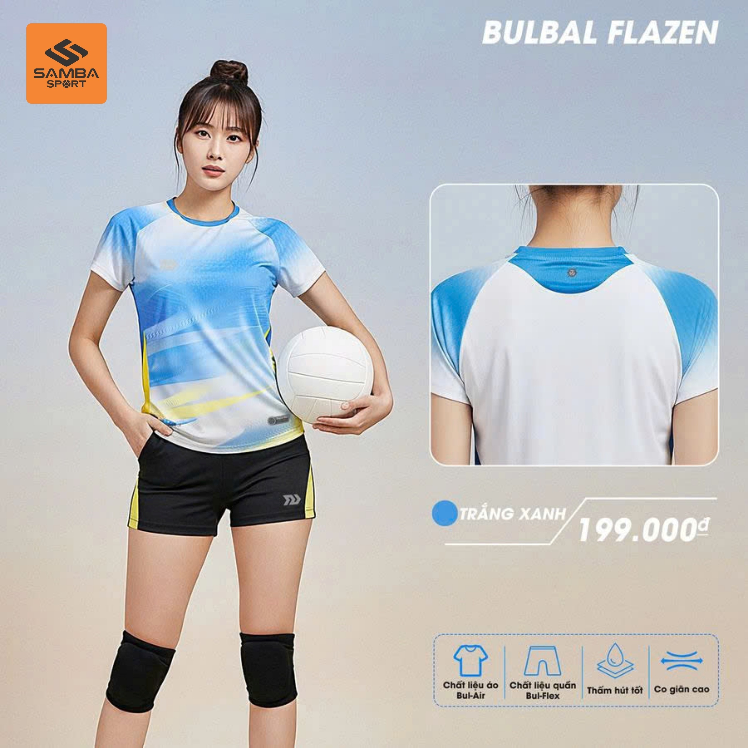 Quần Áo Bóng Chuyền Nữ Bulbal Flazen BC10