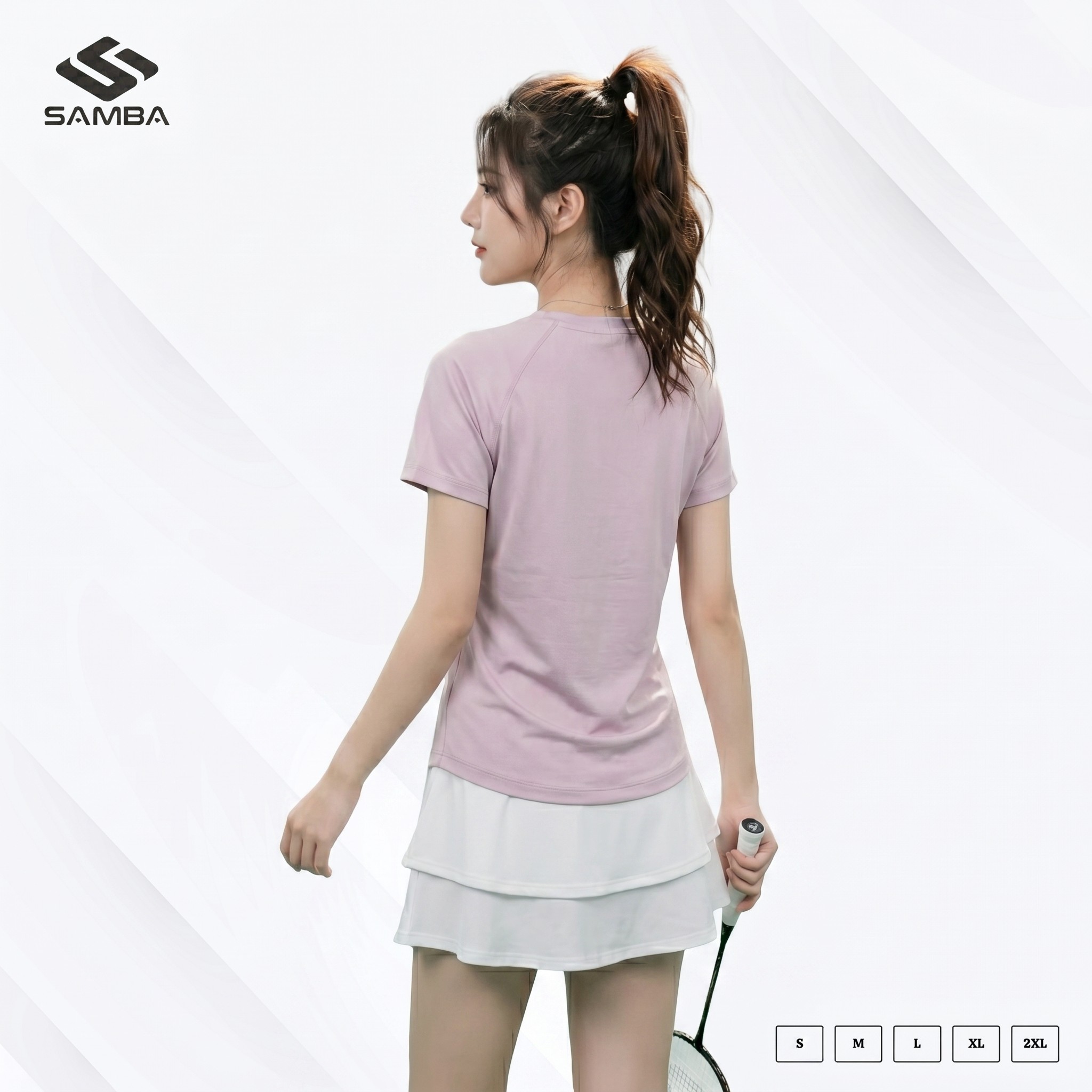Áo thể thao nữ cổ tròn Samba Flex