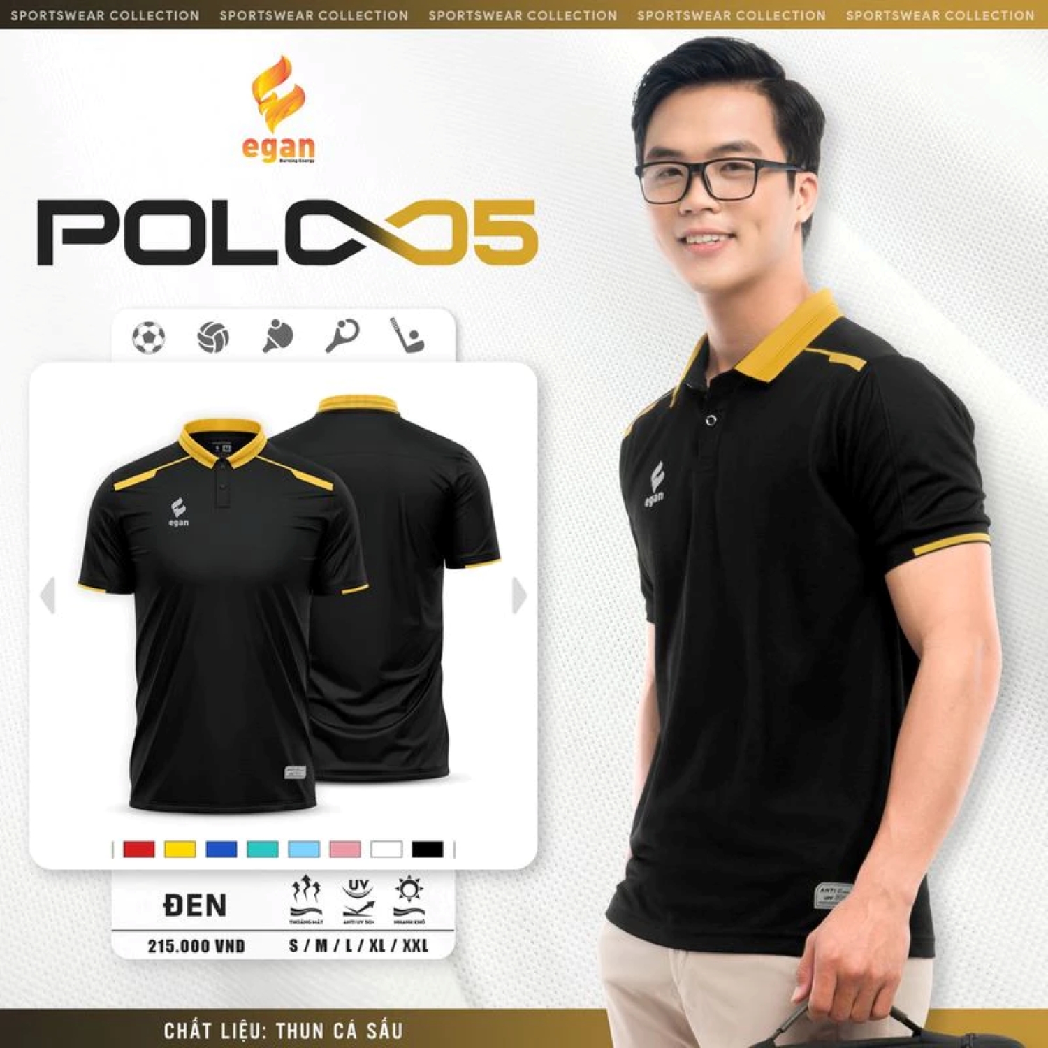 Áo polo Egan 5 UV