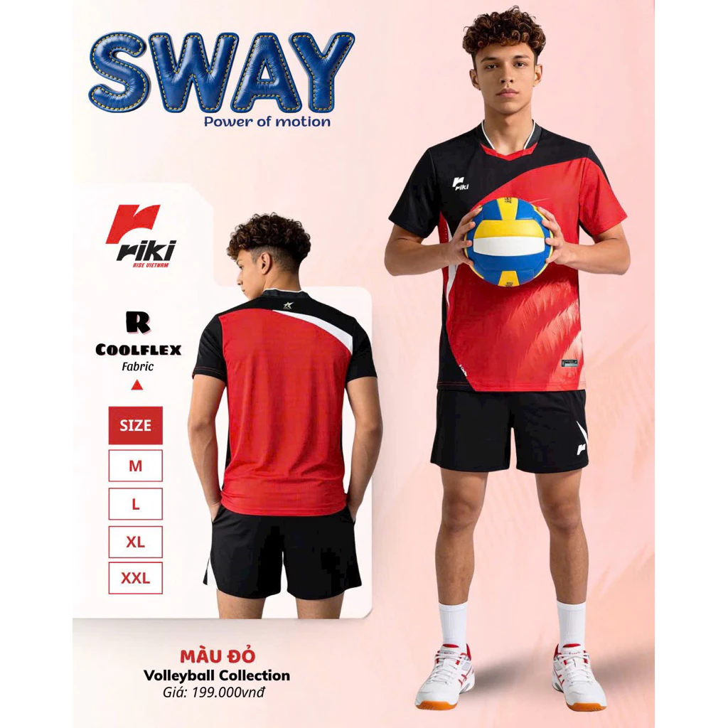 Quần áo bóng chuyền nam Riki Standard Sway