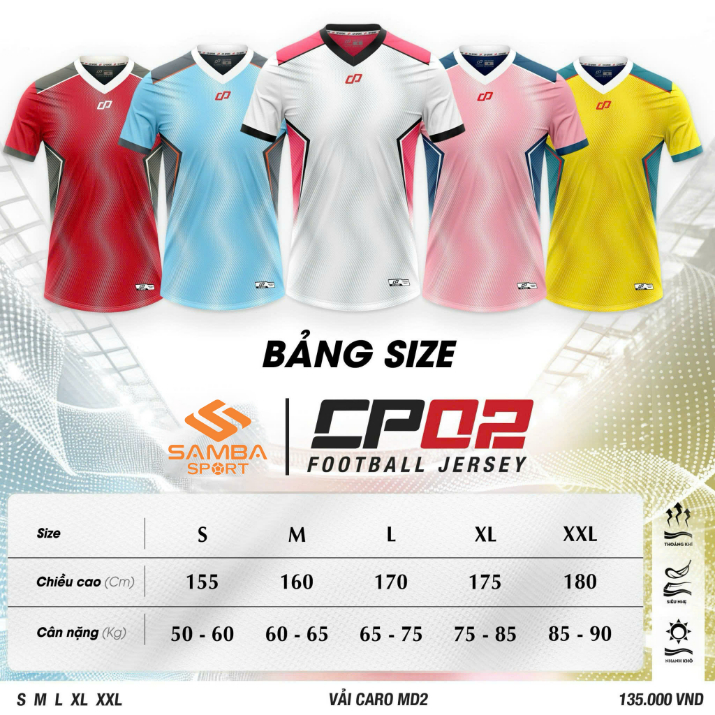 Quần áo bóng đá CP 02